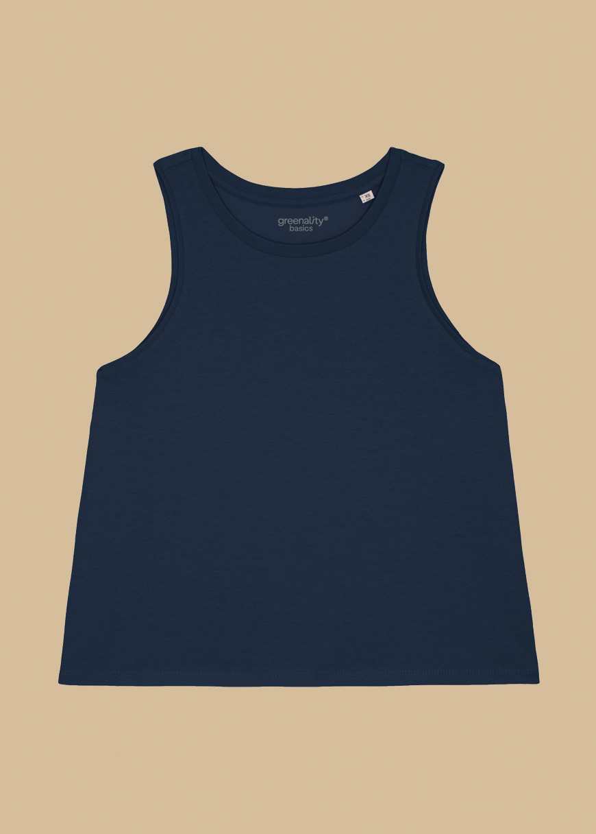 Cropped Oversized Tanktop Woman Cropped Oversized Tanktop Woman