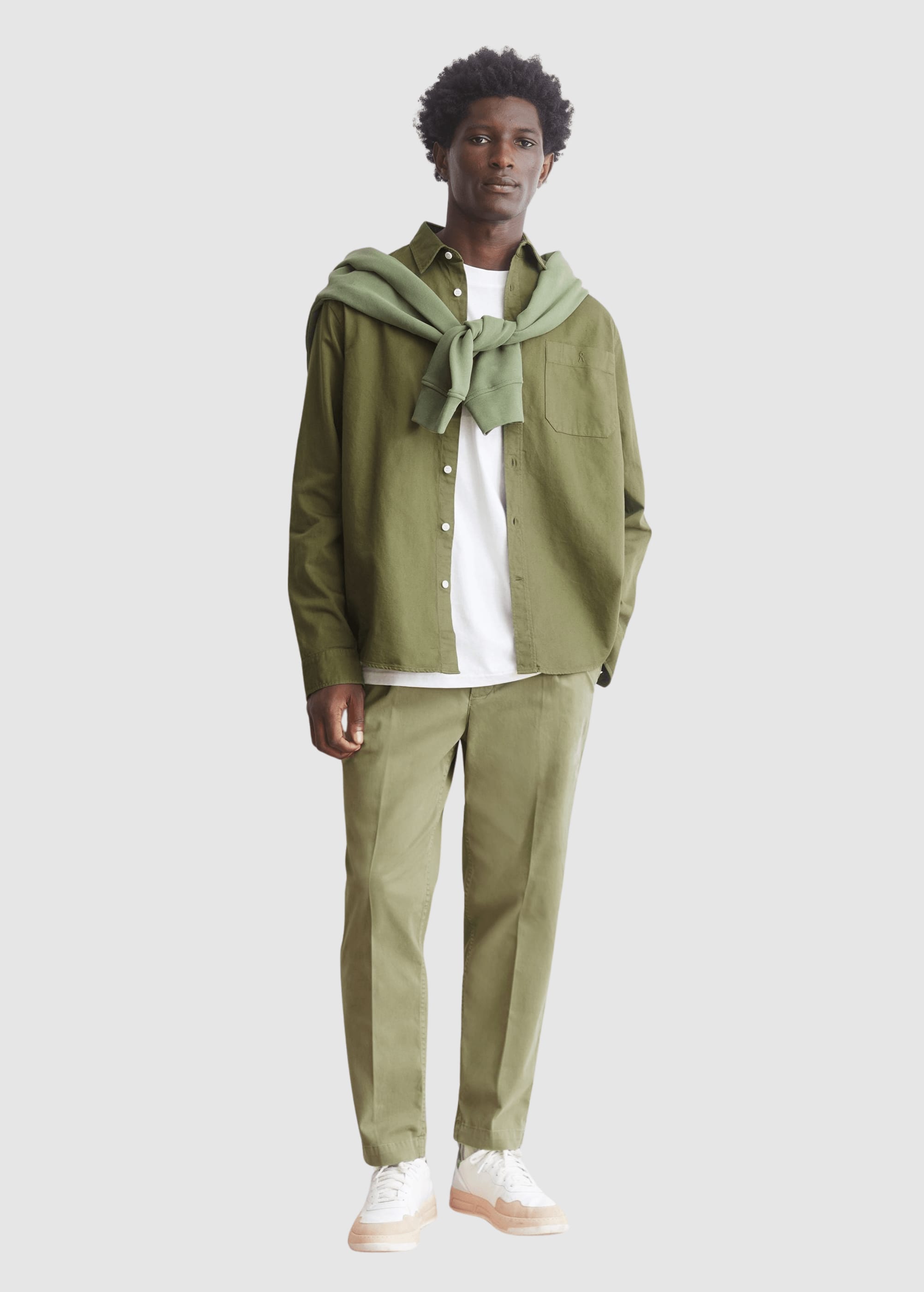 Gmt Dye Lino Longsleeve Shirt Fatigue Green Gmt Dye Lino Longsleeve Shirt Fatigue Green