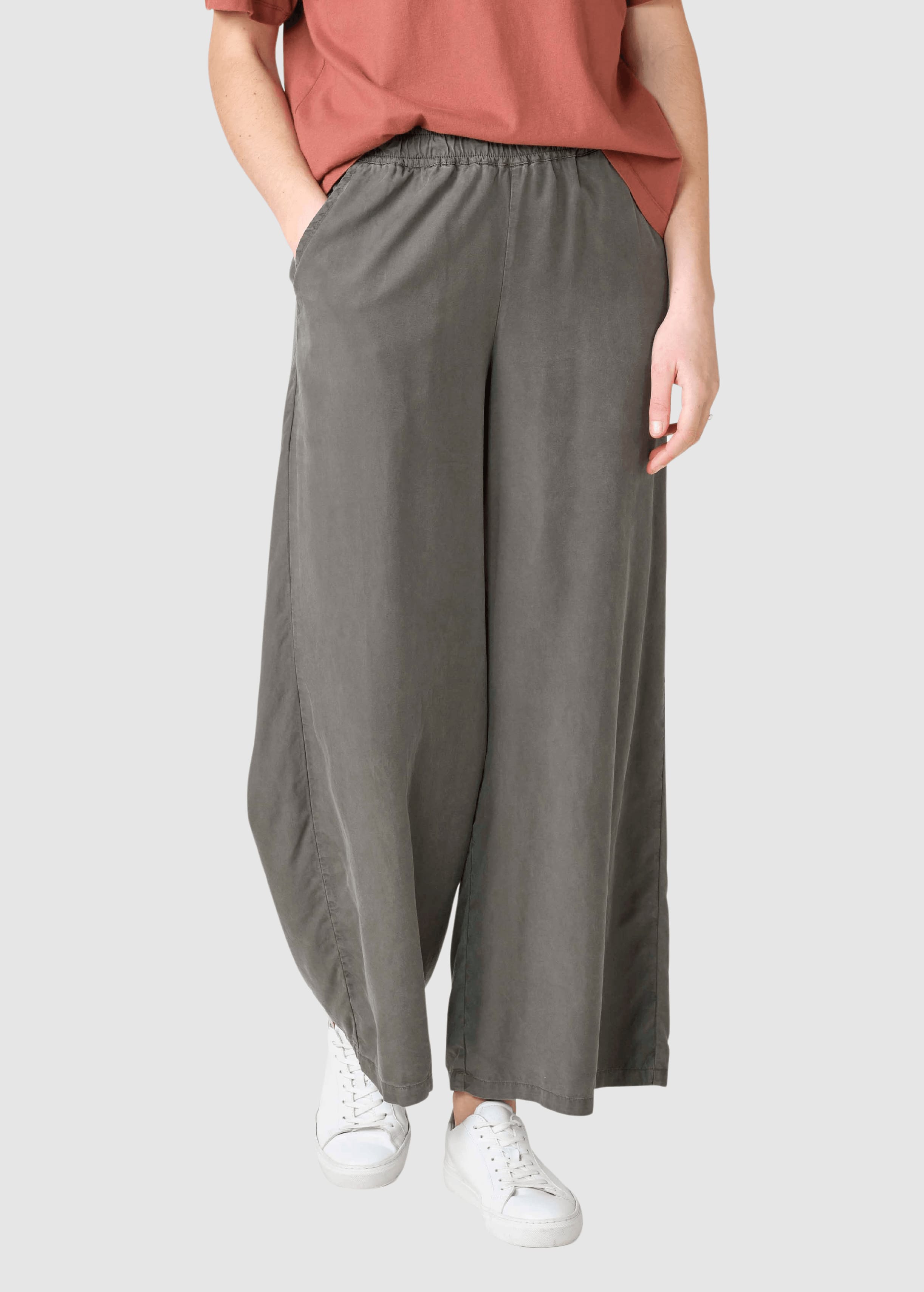 Kaja Lyocell Pants Taupe