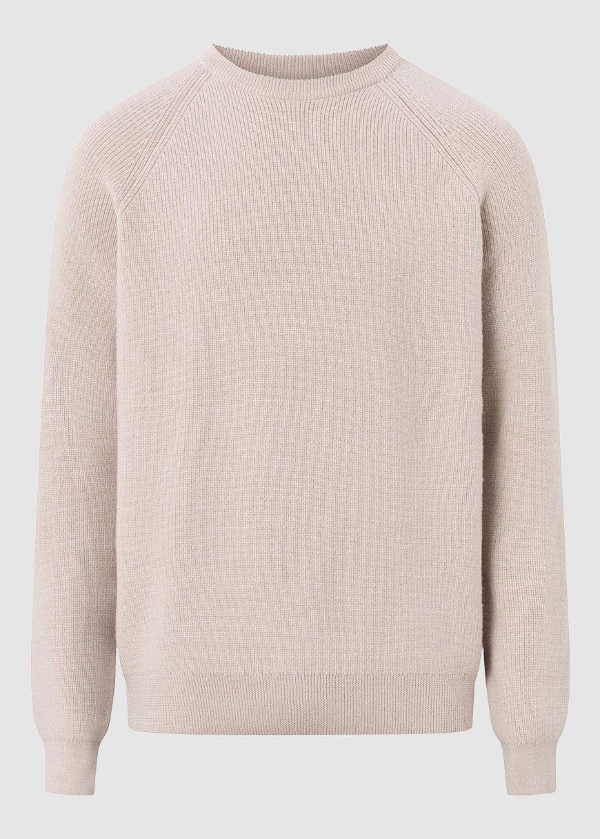 O-Neck Merino Wool Rib Knit O-Neck Merino Wool Rib Knit
