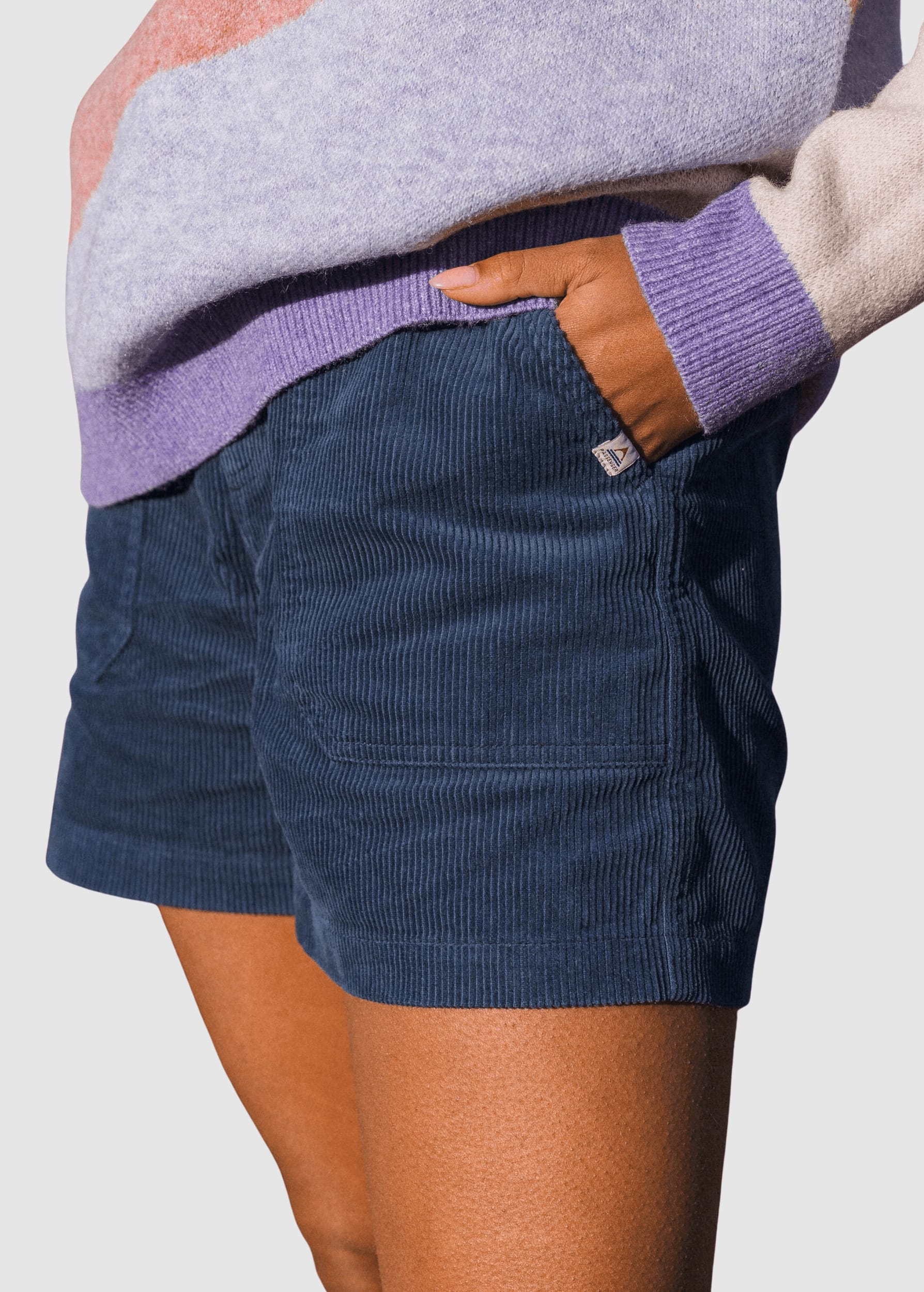 Avian Organic Cord Short 2.0 Dark Denim Avian Organic Cord Short 2.0 Dark Denim