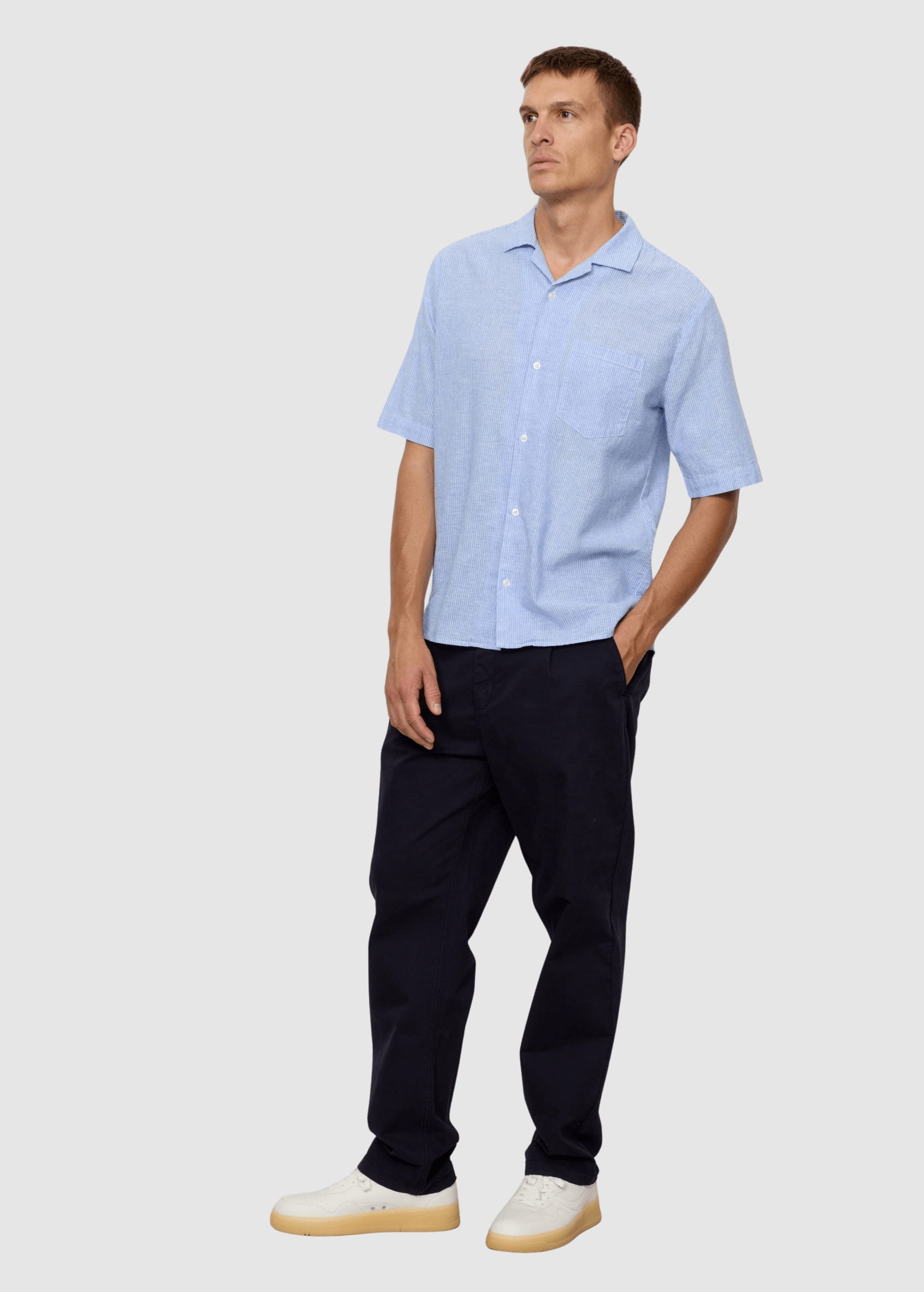 Shirt Cashew Stripes Blue