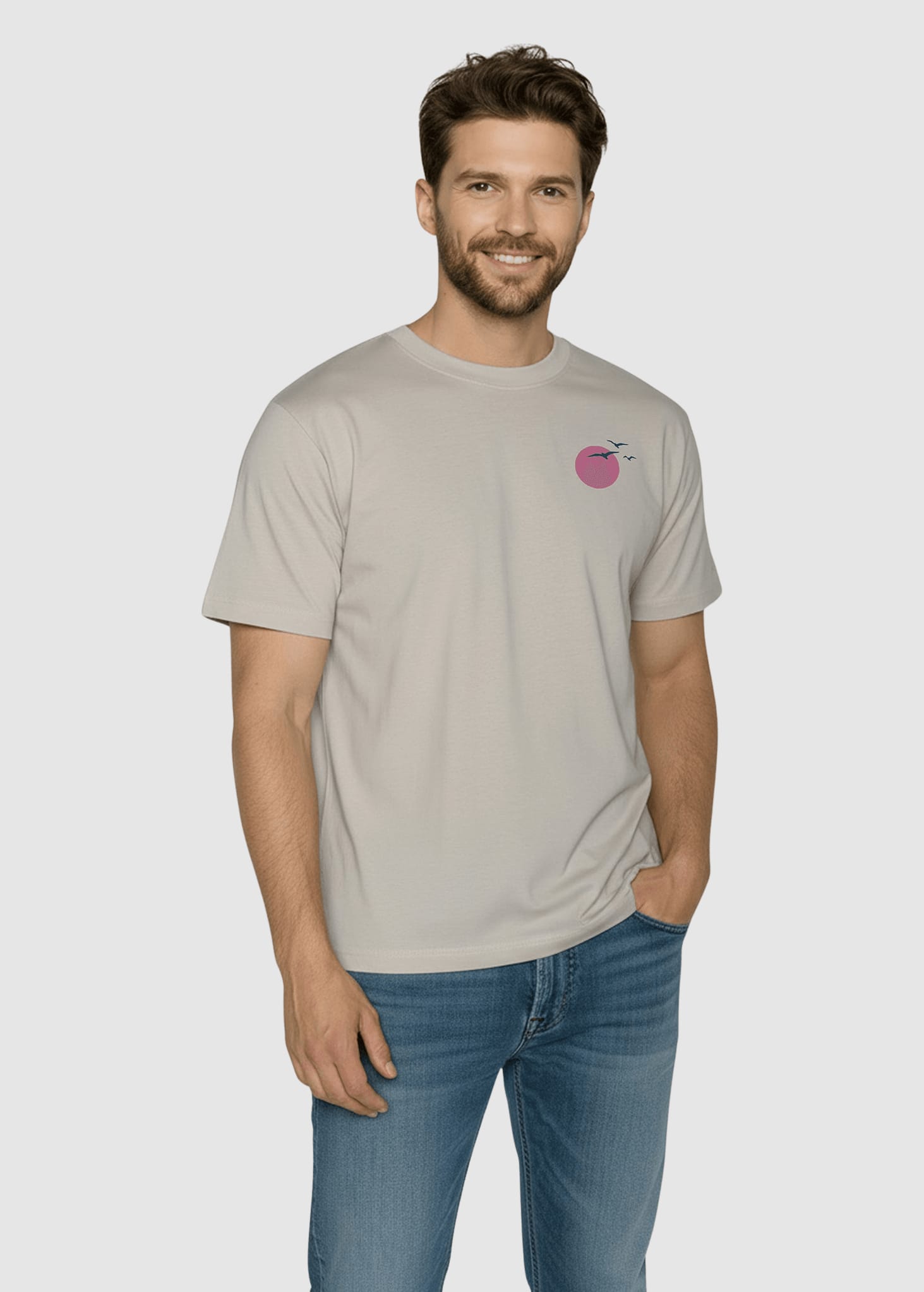 Mountain Bloom Fusion T-Shirt Sandstone