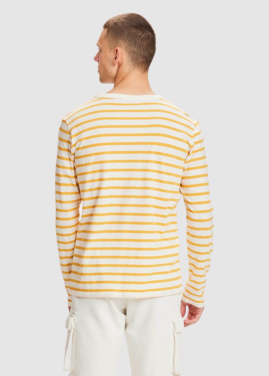 LS Striped Tee With Badge LS Striped Tee With Badge