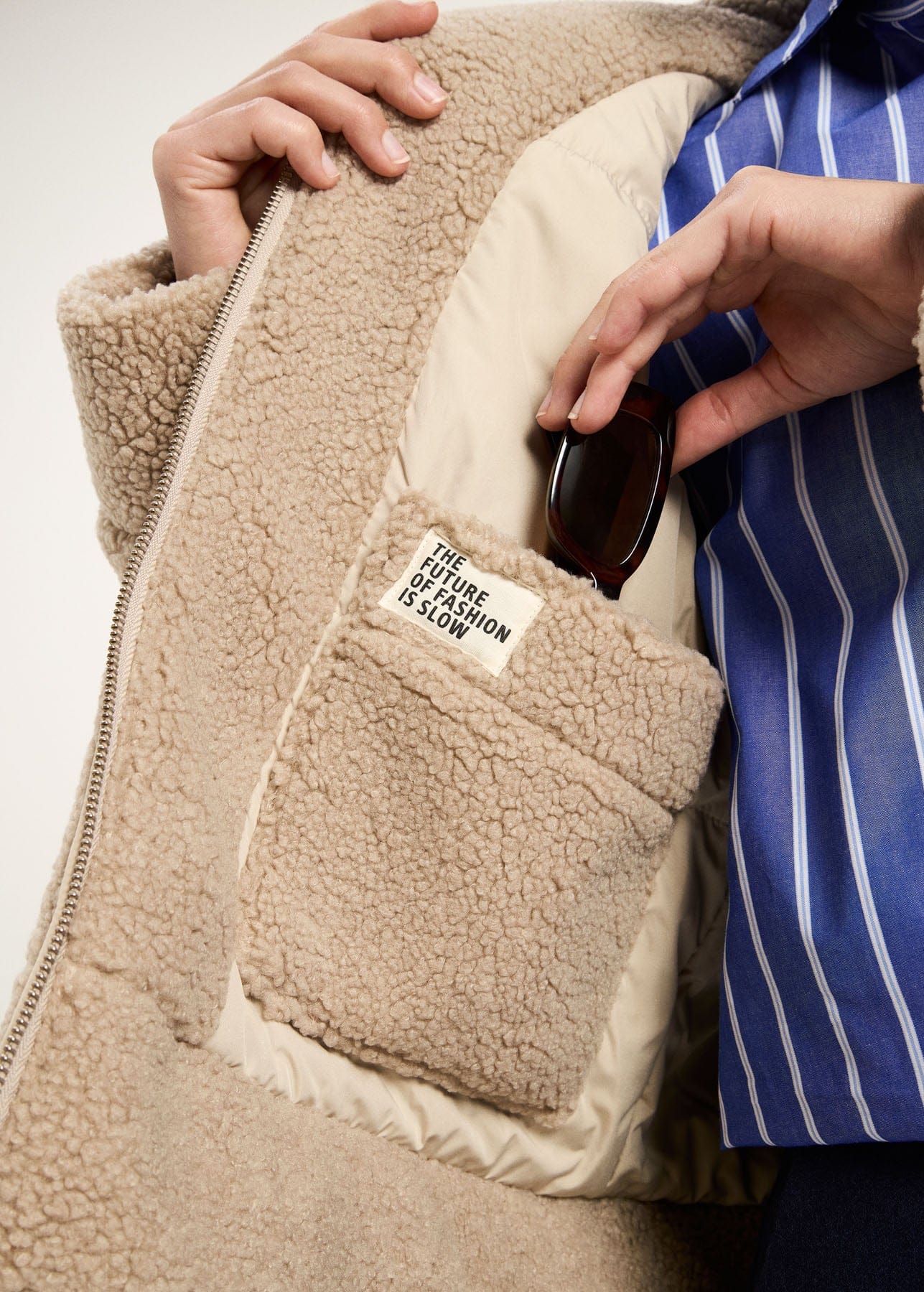 Teddyjacke Grs Chalk