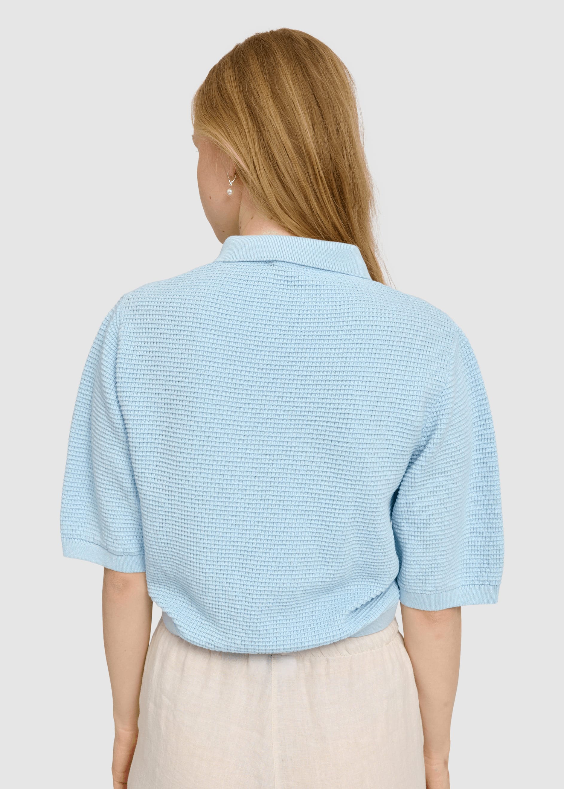Knit Polo Dream Blue Knit Polo Dream Blue