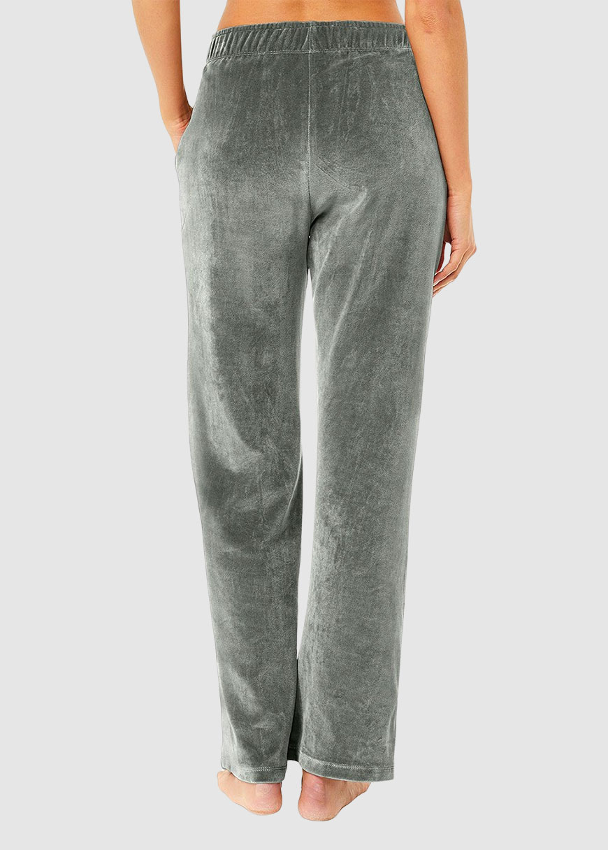 High Rise Velvet Pants