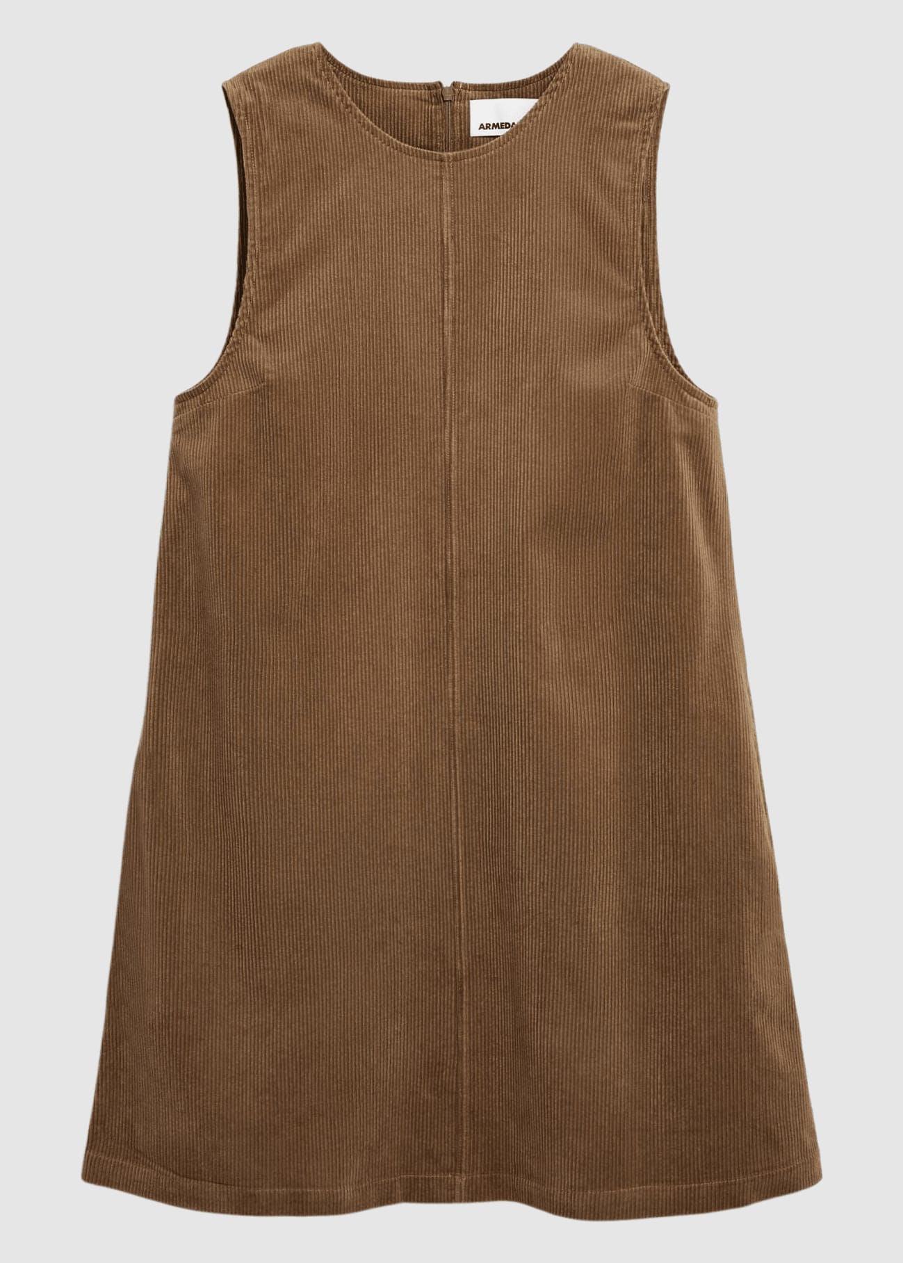armedangels-corduroy-r-neck-mini-dress-amberwood-6.jpeg Corduroy R-Neck Mini Dress Amberwood