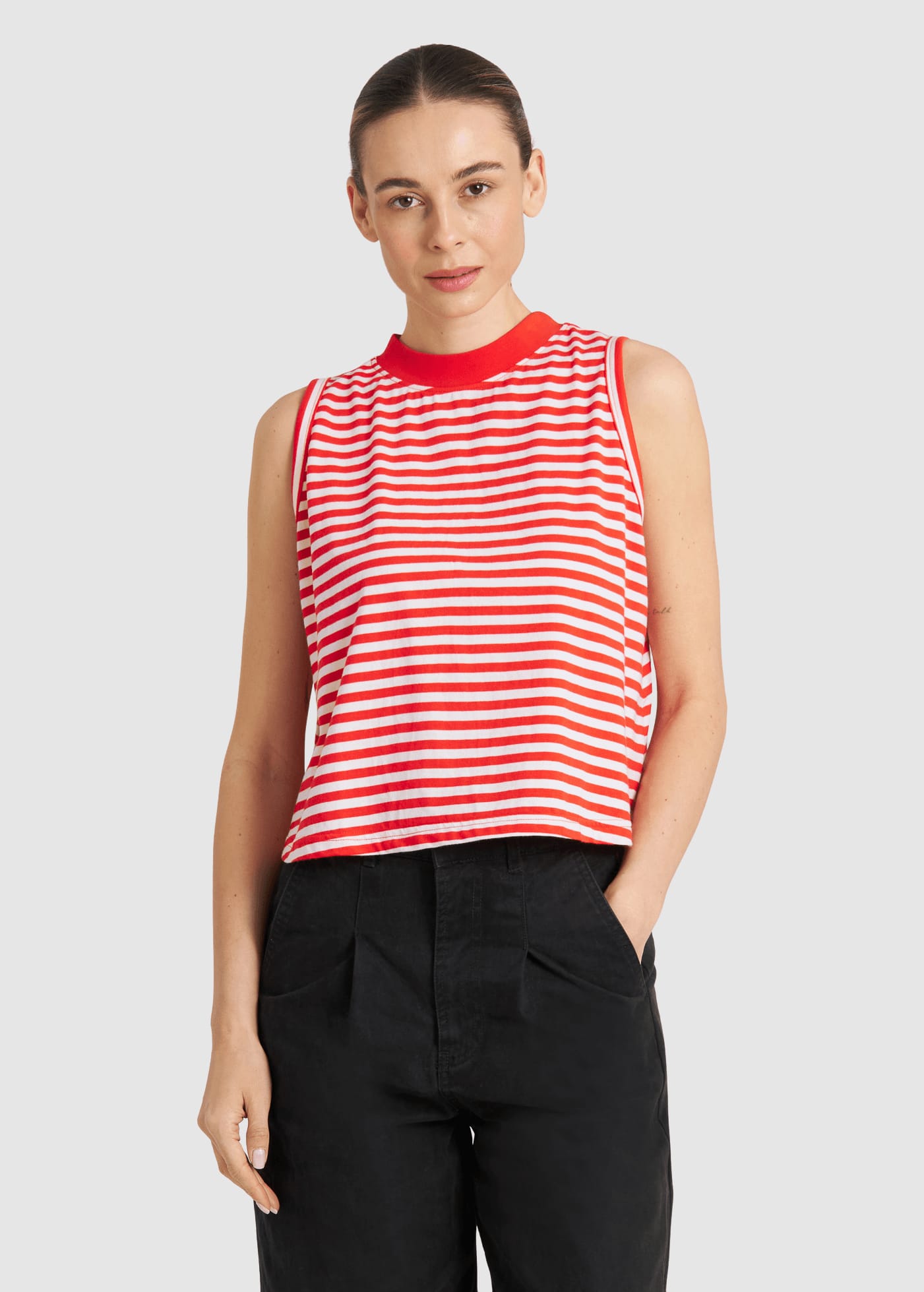 Top Namsos Stripes Grenadine Red Top Namsos Stripes Grenadine Red