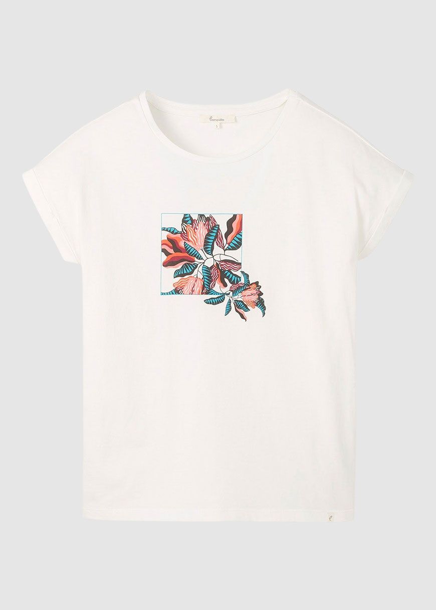T-Shirt mit floralem Print