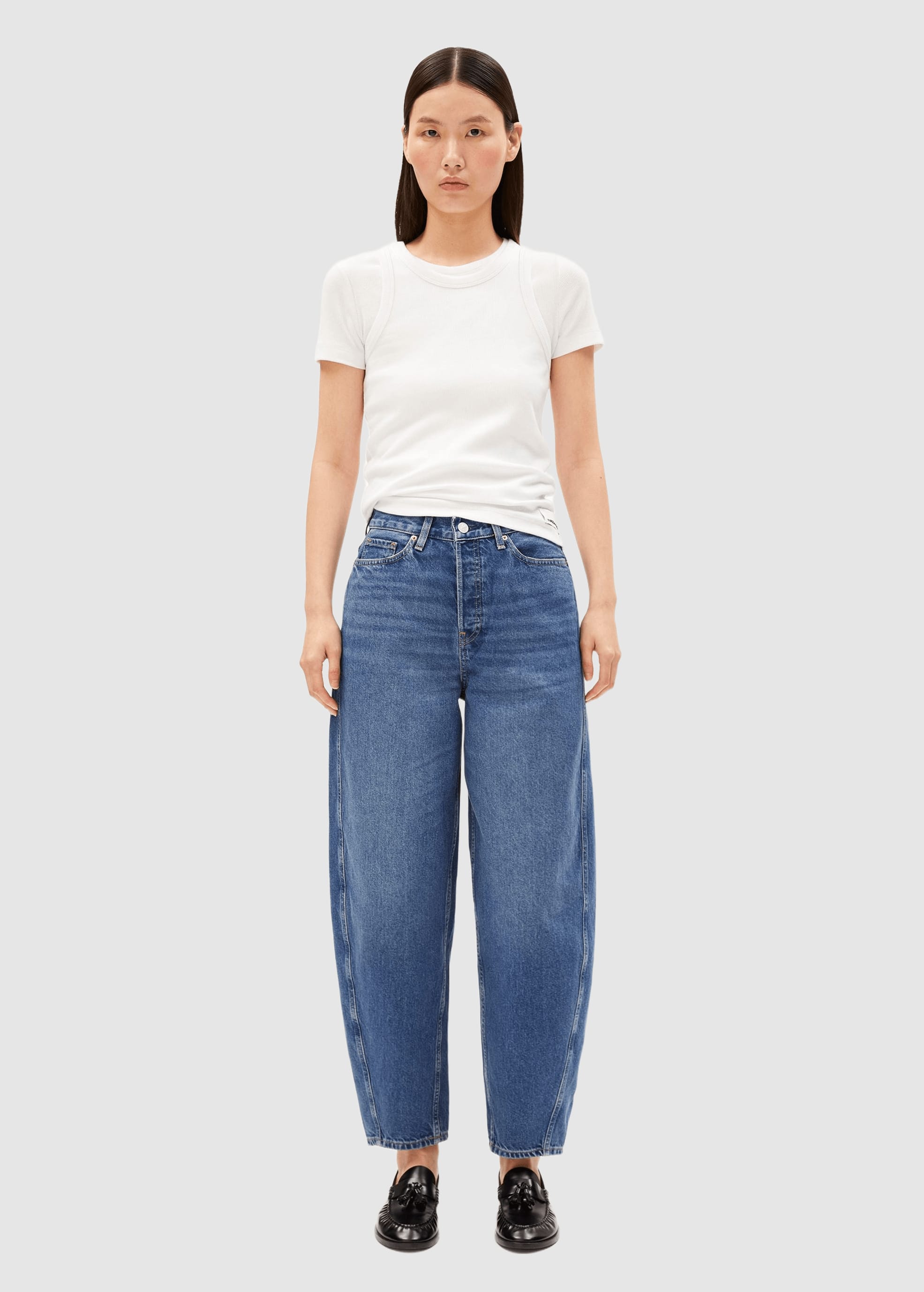 Baarly High Waist Barrel Jean Crunchy