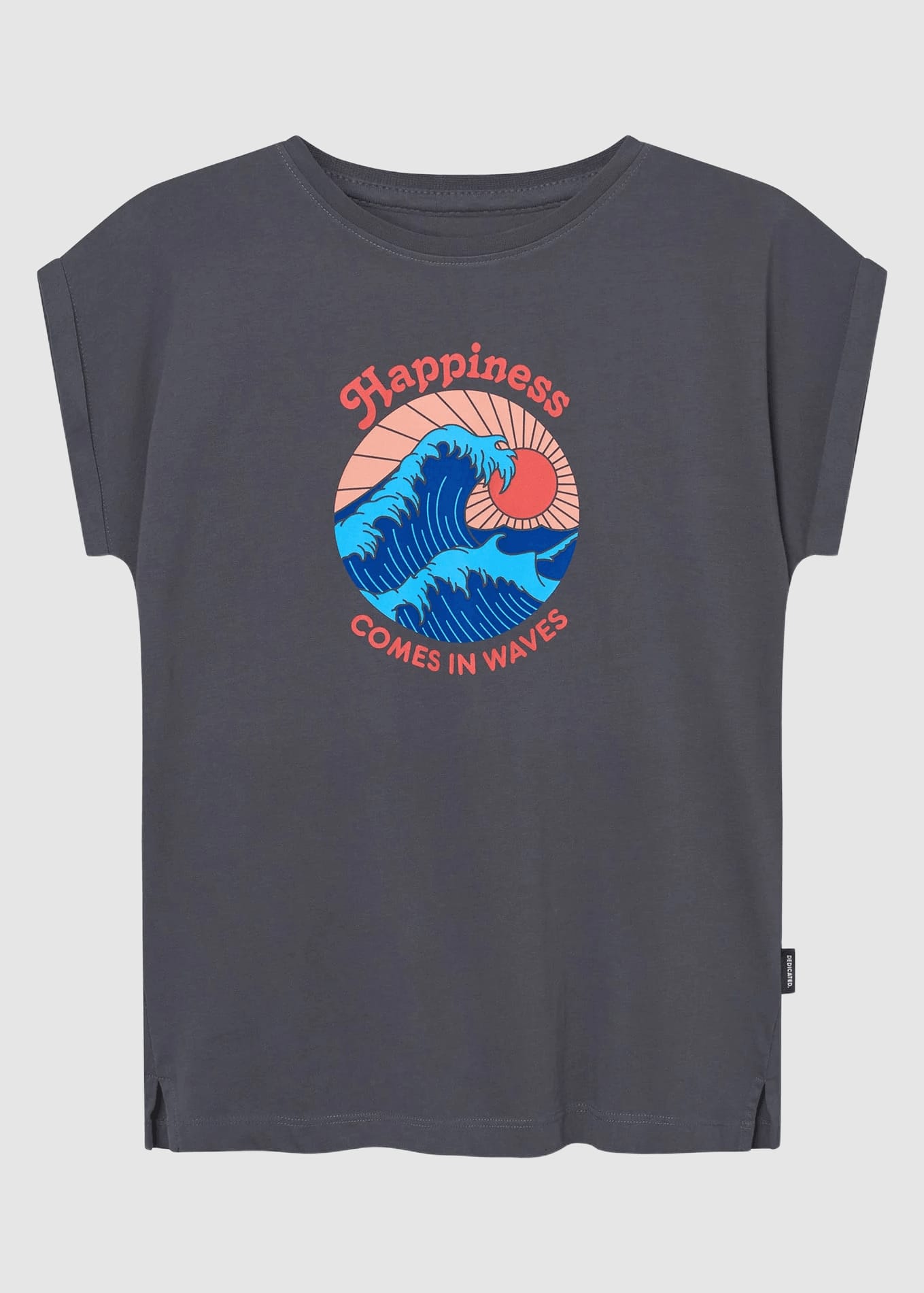 T-Shirt Visby Happiness Charcoal Forged Iron
