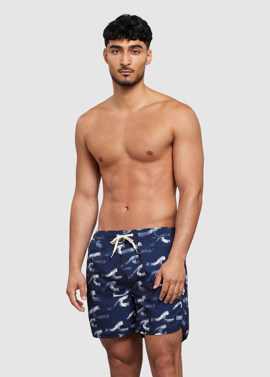 Swim Shorts Sandhamn Brushed Waves Swim Shorts Sandhamn Brushed Waves