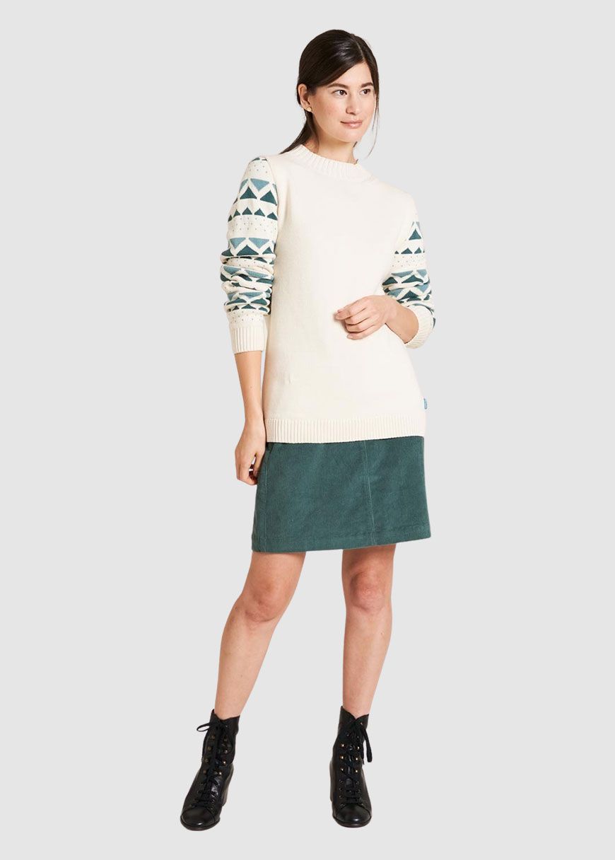 Gemusterter Strickpullover