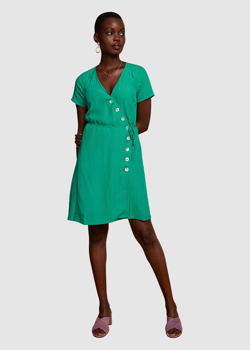 Zuma Wrap Short Dress Sandy Zuma Wrap Short Dress Sandy