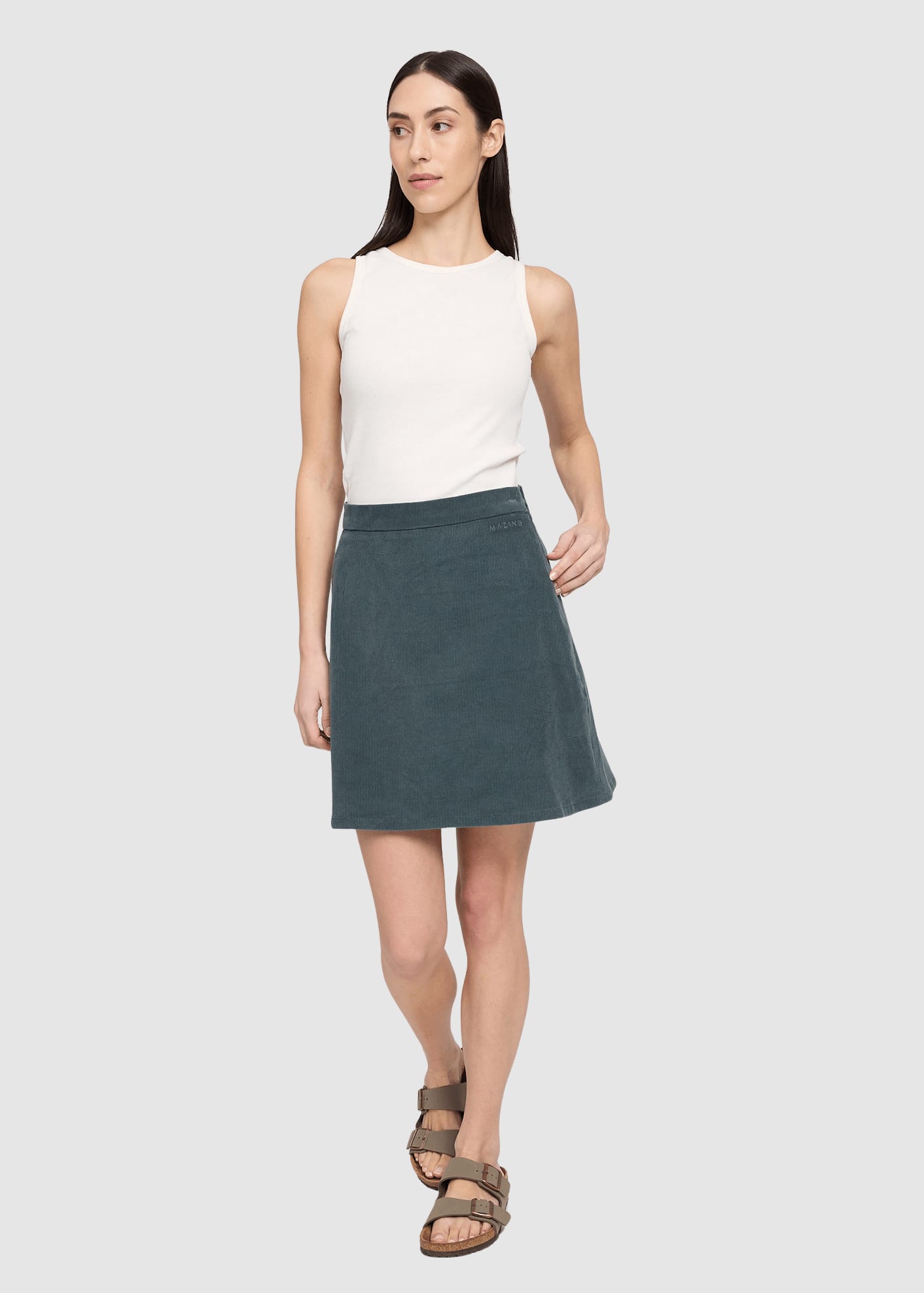 Corduroy Mini Skirt Bottle