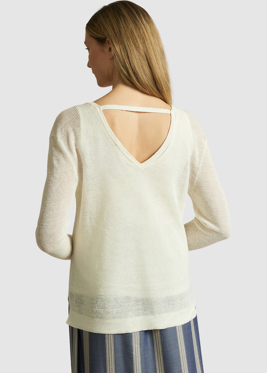 Pullover mit V-Ausschnitt Pullover mit V-Ausschnitt