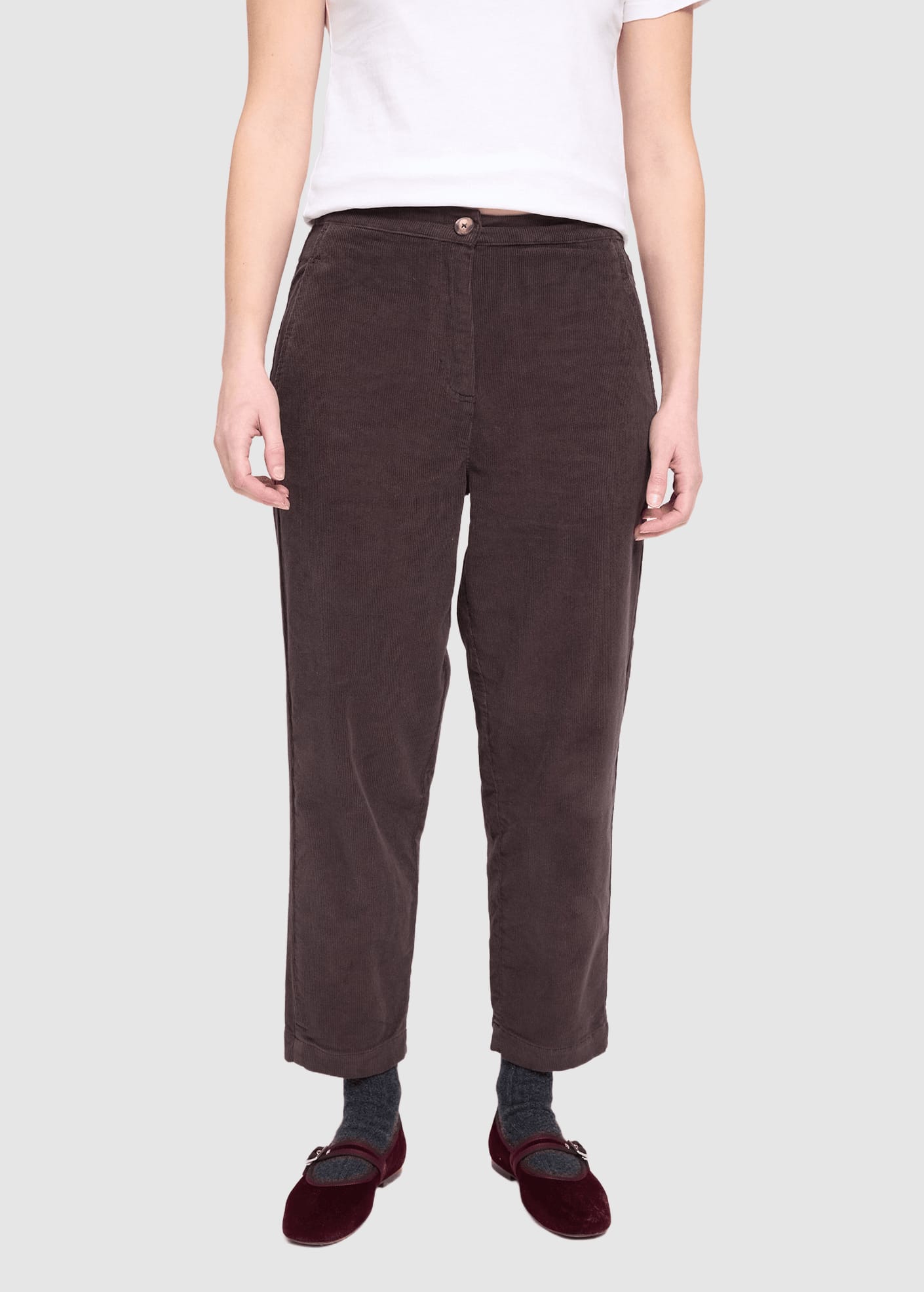 Corduroy Pants Dark Chocolate