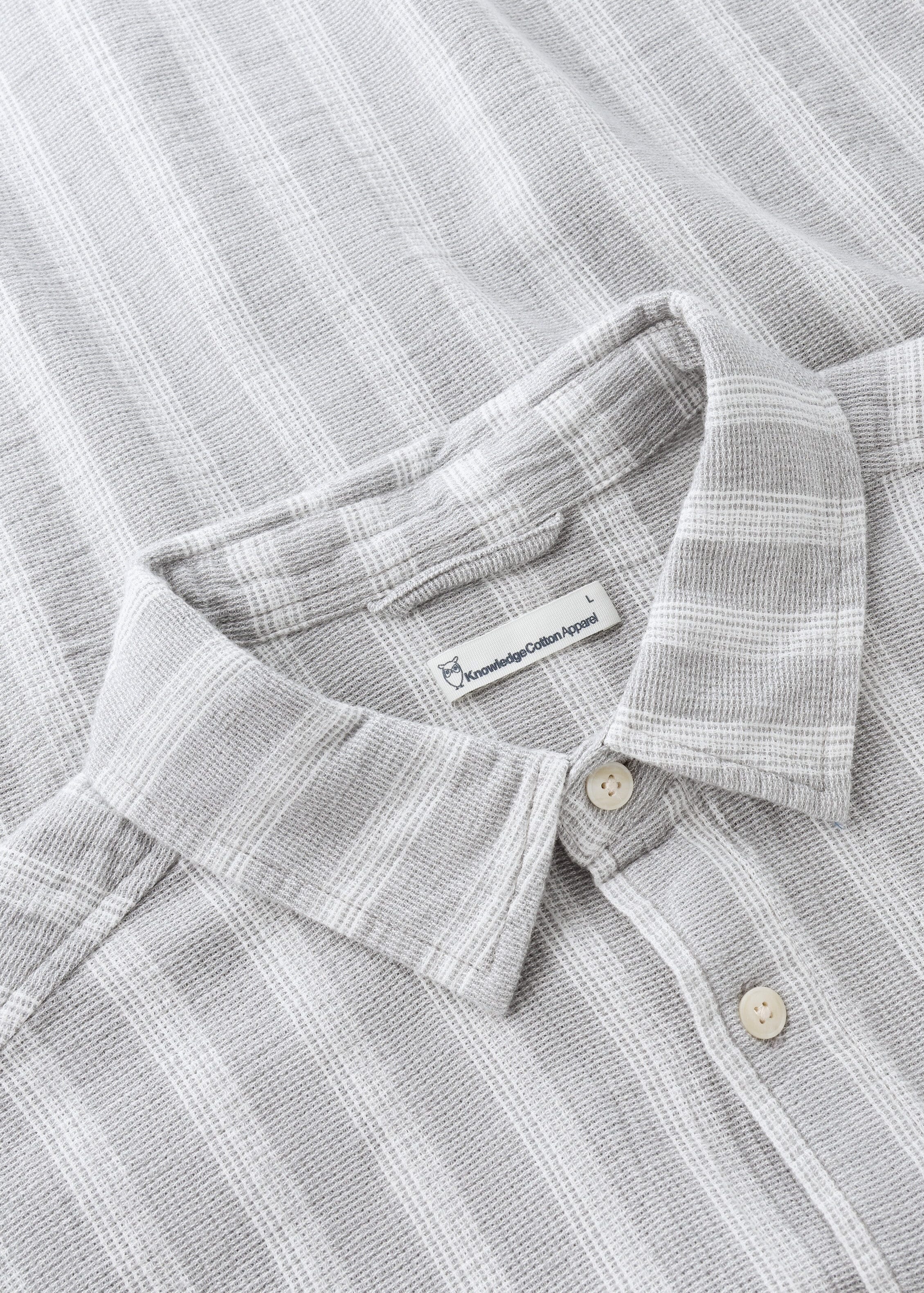 Relaxed Stripe Short Sleeve Shirt Grey Stripe Relaxed Stripe Short Sleeve Shirt Grey Stripe
