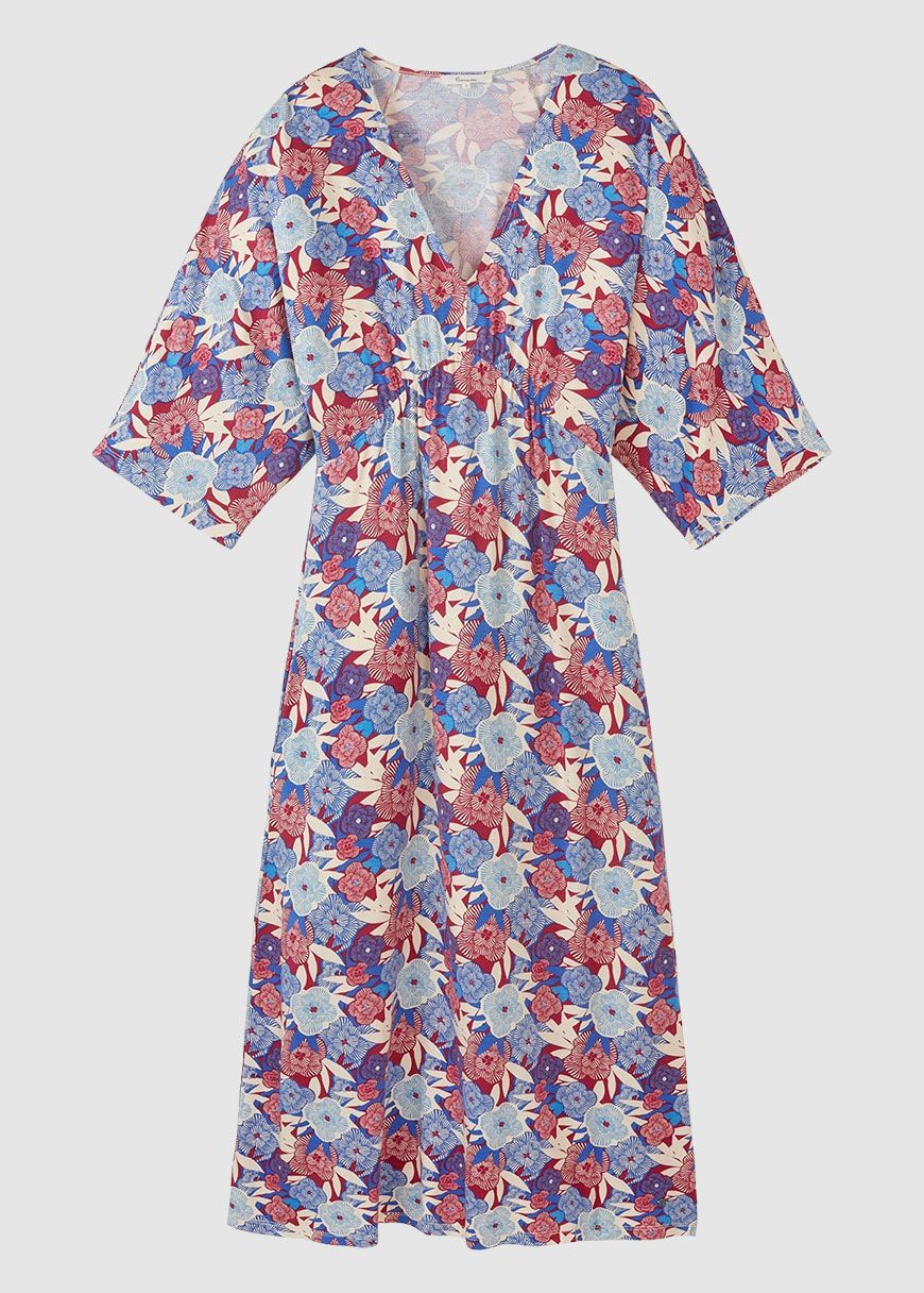 Midikleid aus Viskose