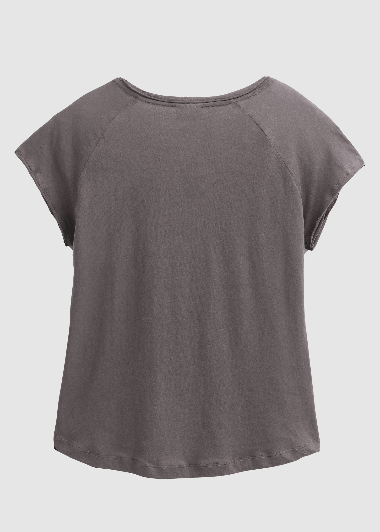 Kurzarm-Shirt Raglan Dunkelgrau