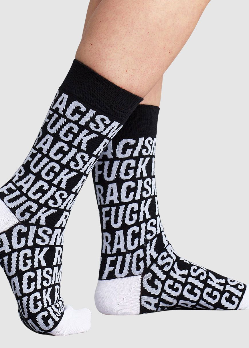 Socks Sigtuna Fuck Racism Pattern