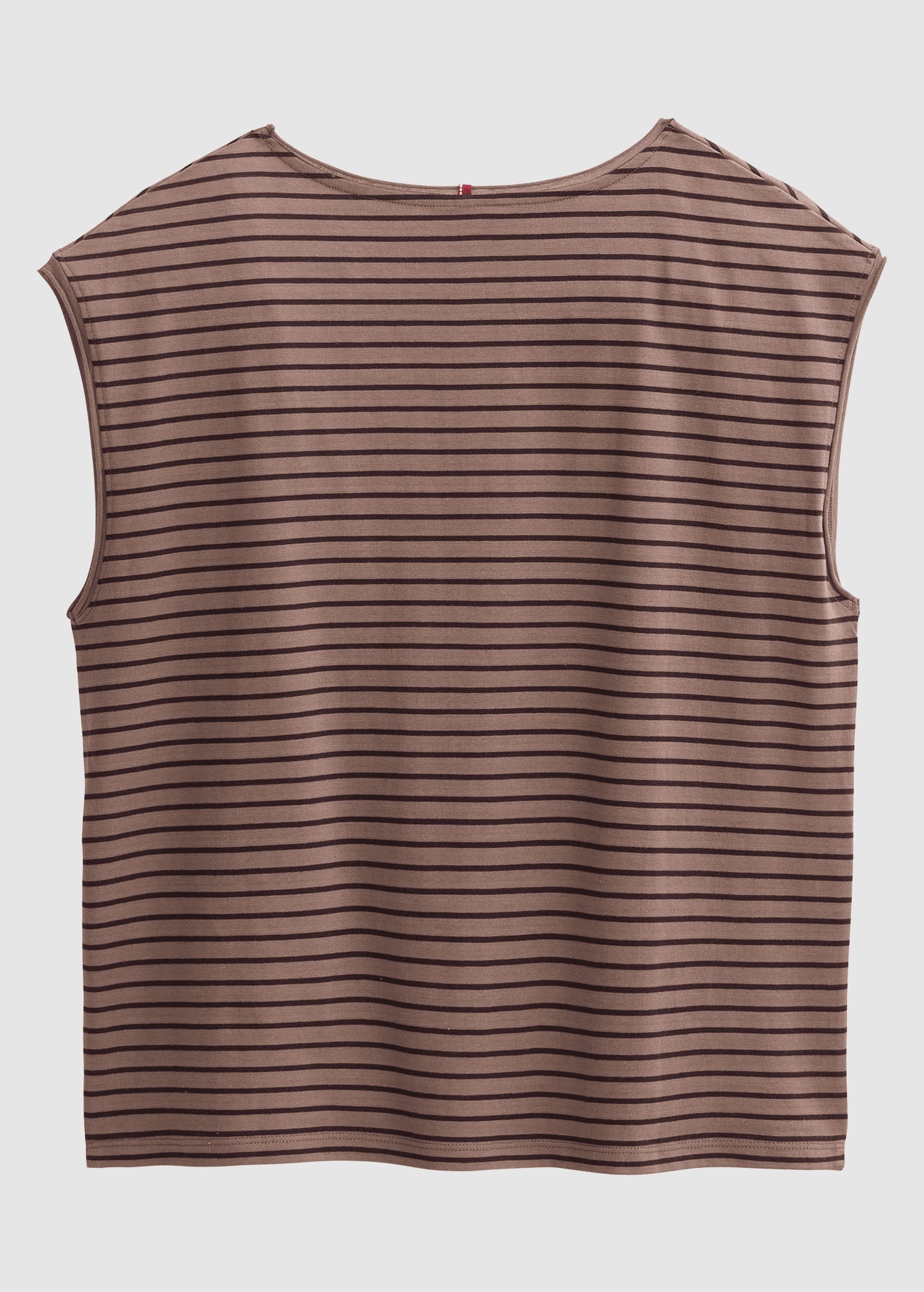 Kurzarm-Shirt Dunkelbraun Geringelt Kurzarm-Shirt Dunkelbraun Geringelt