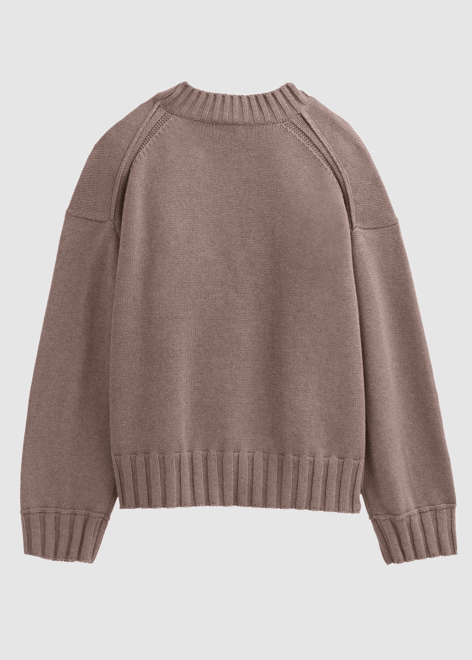 Strick-Pullover Braun Mélange
