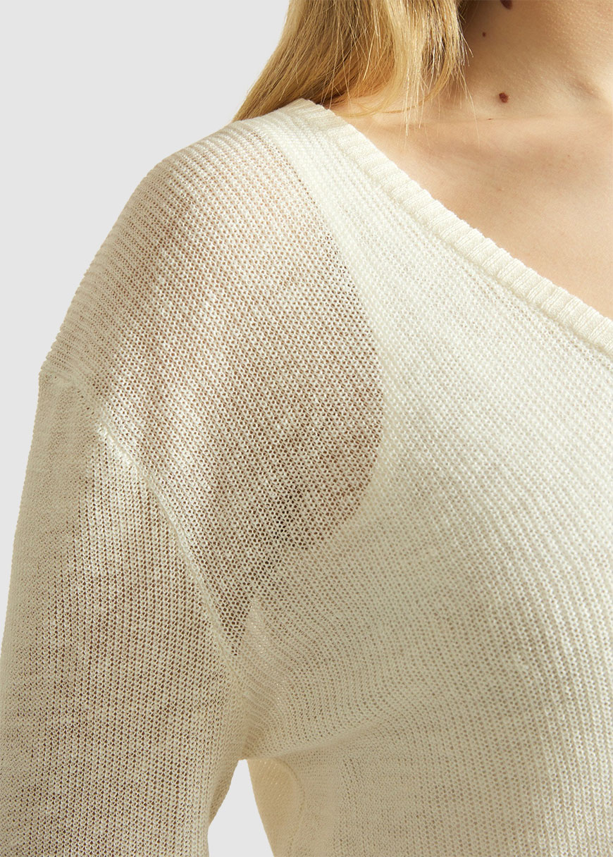 Pullover mit V-Ausschnitt Pullover mit V-Ausschnitt