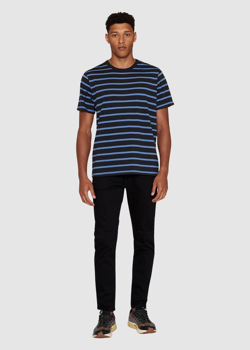 Regular Short Sleeve Cotton Striped O-Neck T-Shirt Regular Short Sleeve Cotton Striped O-Neck T-Shirt