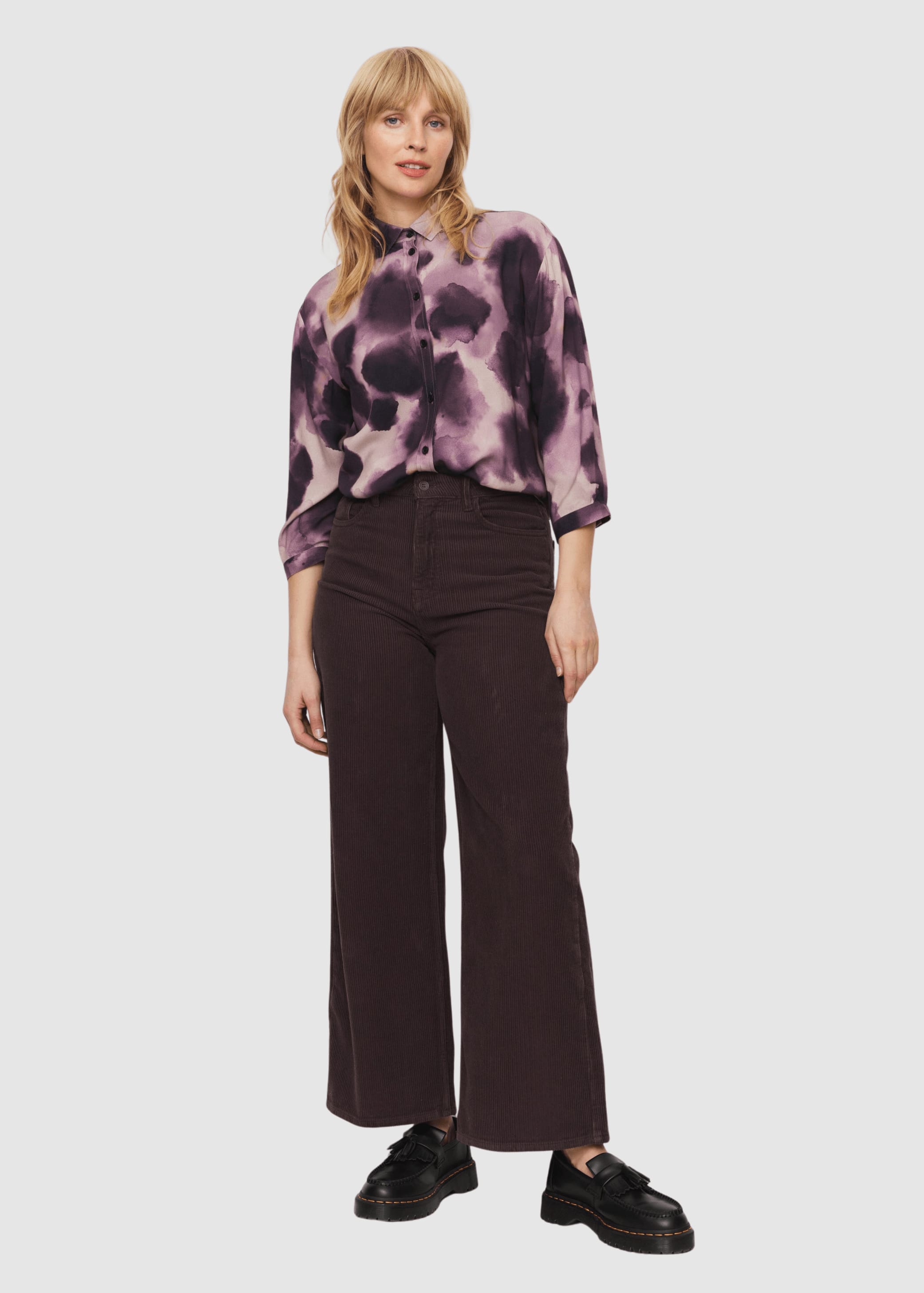 Erica Corduroy Dark Grape