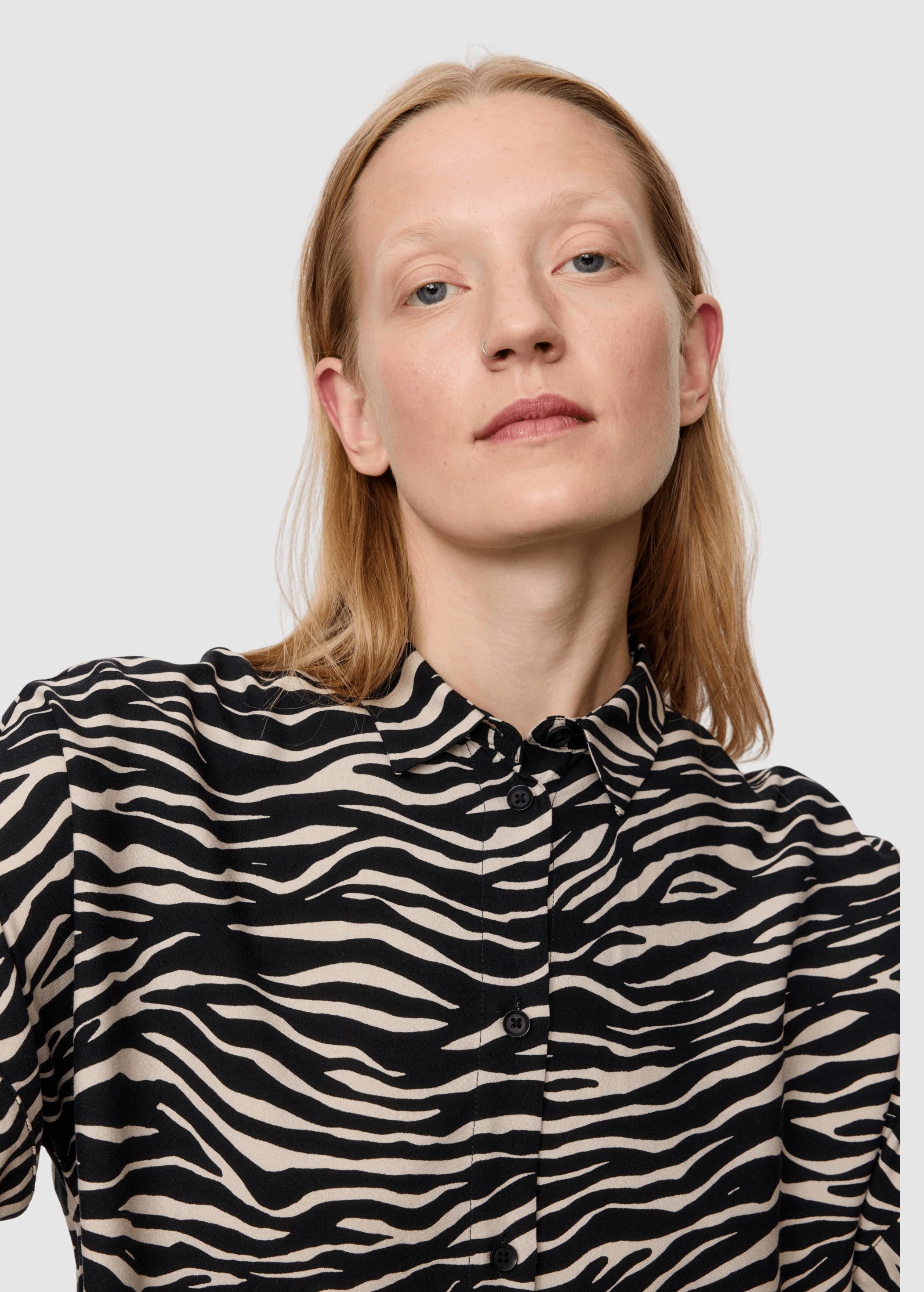 Blouse Lotus Zebra Black Blouse Lotus Zebra Black