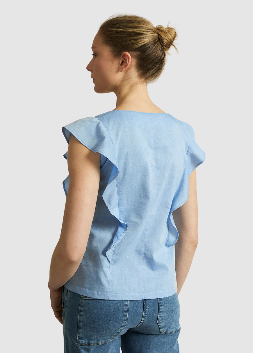 Chambray Blusentop Chambray Blusentop