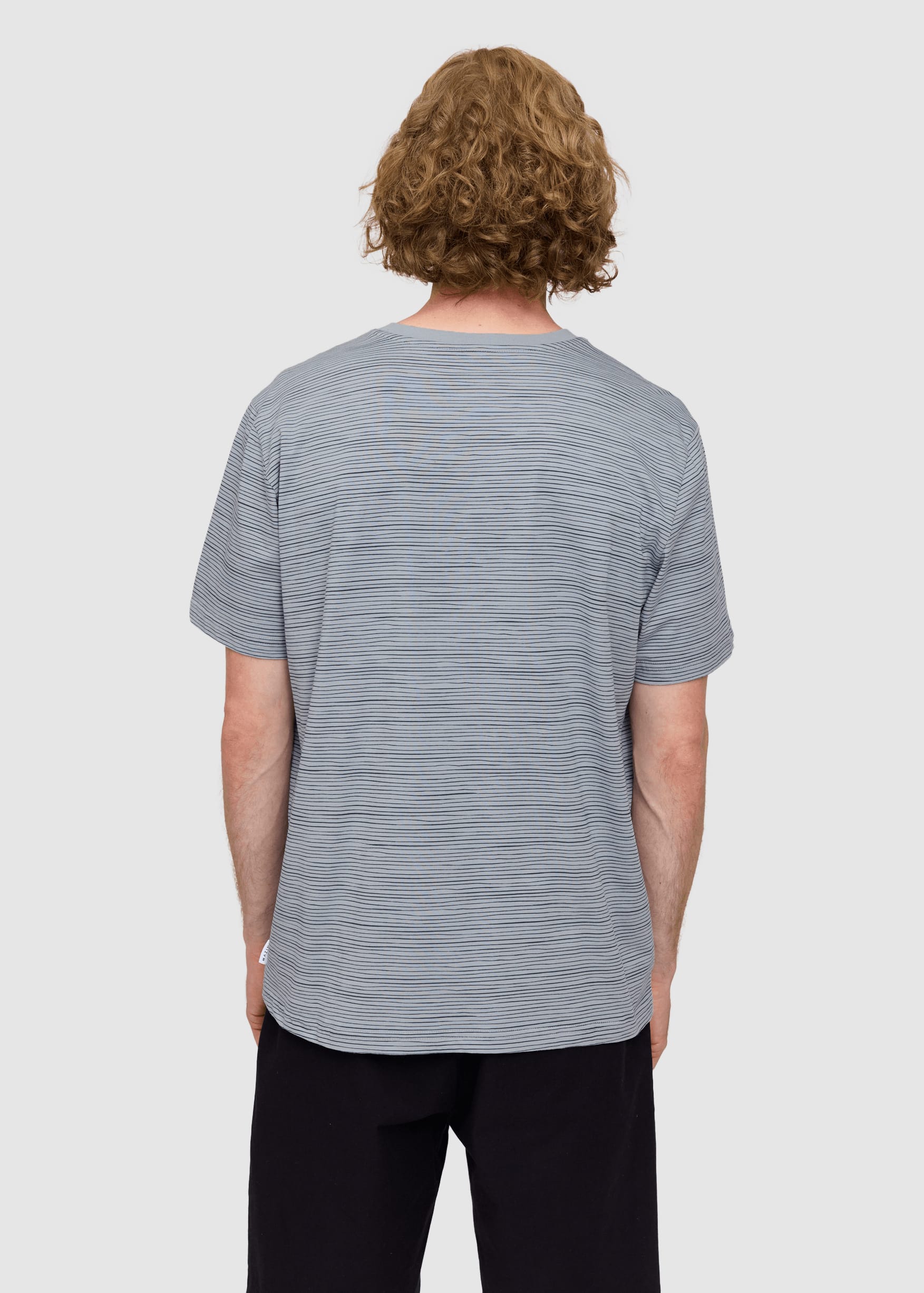 Wobbly Striped T-Shirt Ice Blue/blue Night