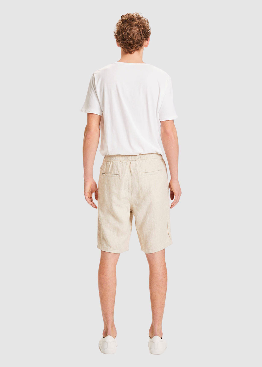 Fig Loose Linen Shorts