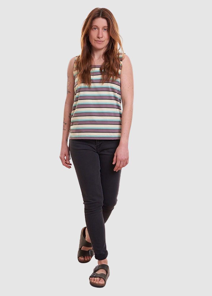 Multicolor-Stripe Top