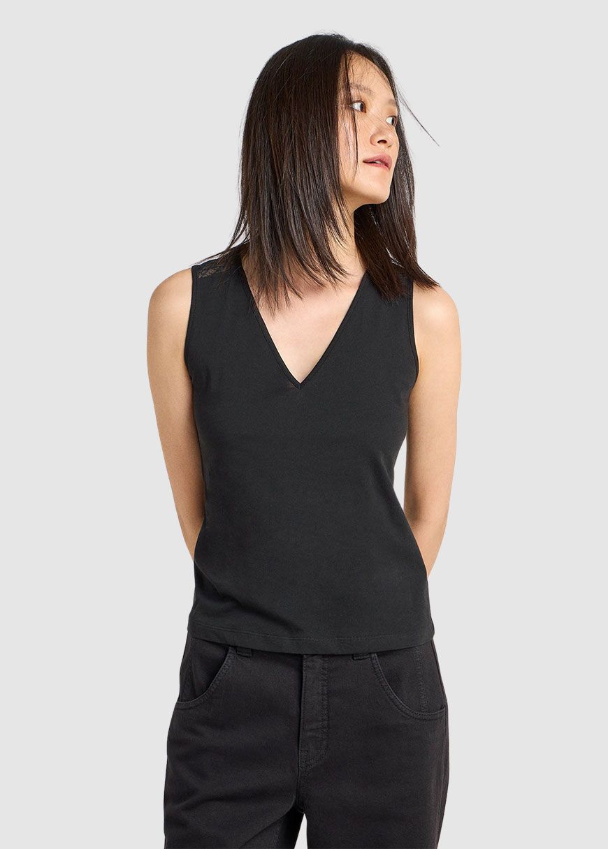 Top mit Spitze Top mit Spitze