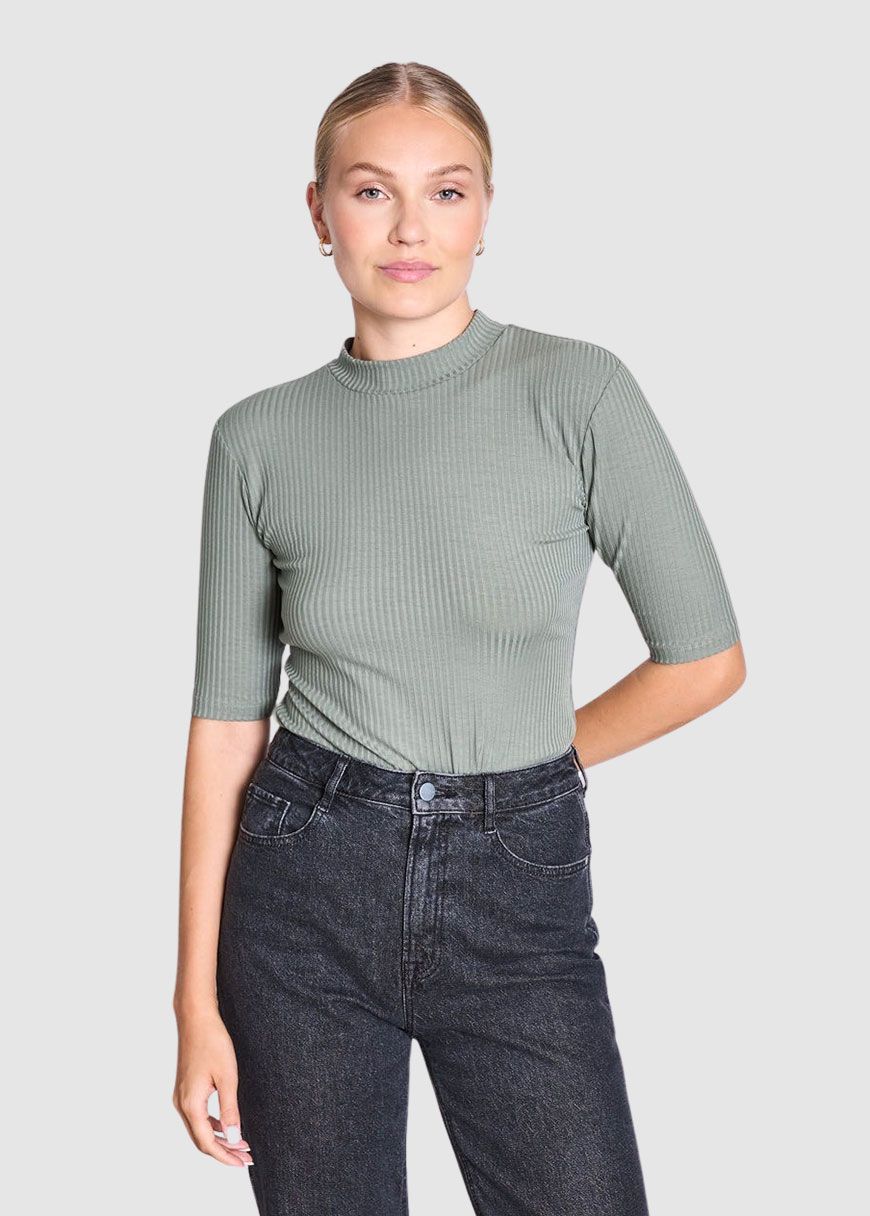 Lyocell Rib T-Shirt Nina