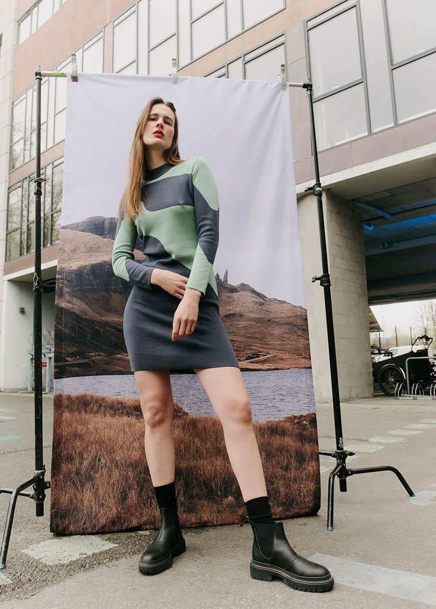 Sweater Limhamn Flowy Block