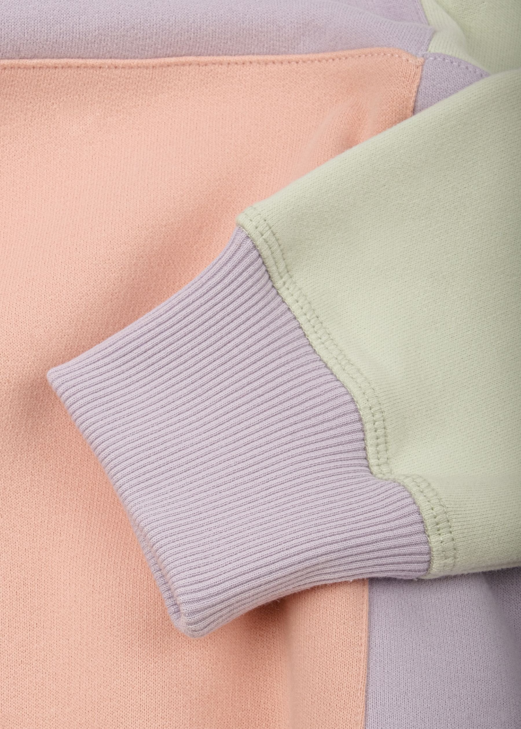 Women's Oversized Color Block Half Zip Sweater Lavender Purple Women's Oversized Color Block Half Zip Sweater Lavender Purple