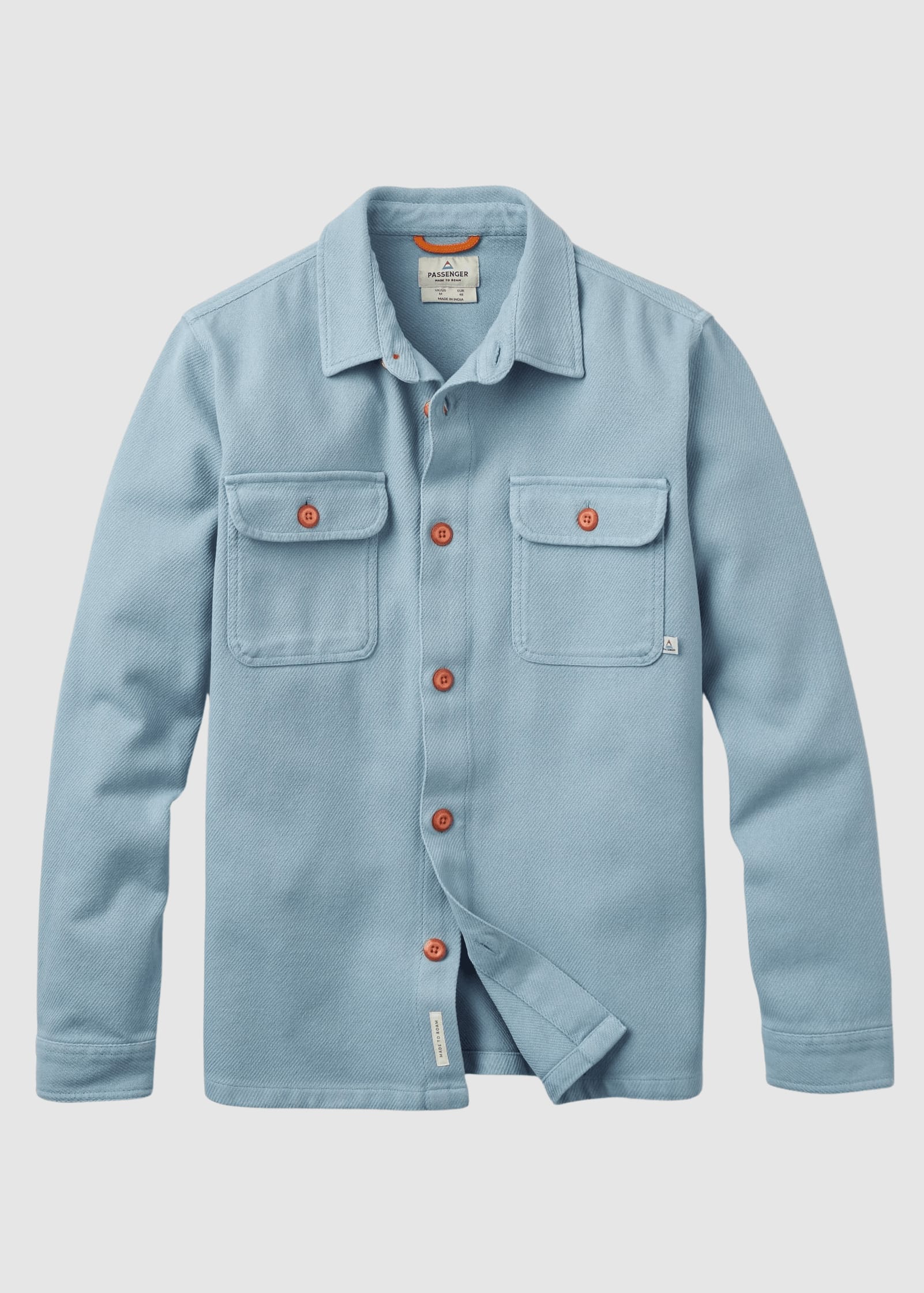 Island Twill Shirt Faded Denim Island Twill Shirt Faded Denim