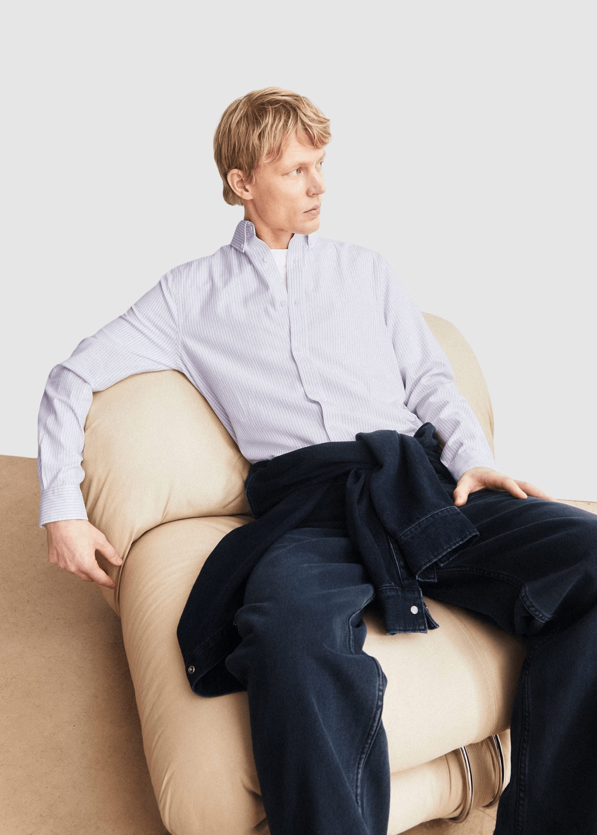 Quaasa Stripe Longsleeve Shirt Honey Reed