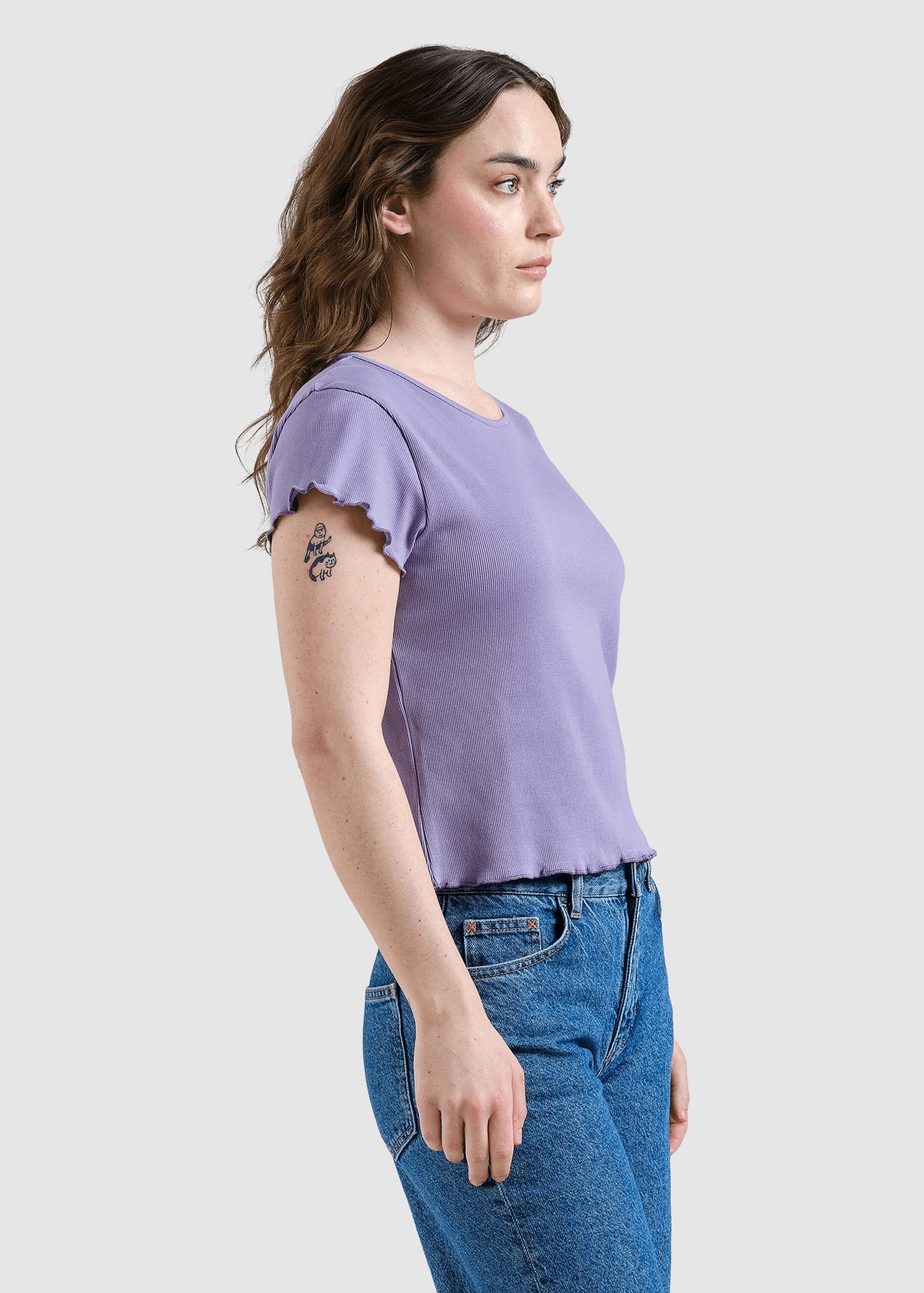 Rib Top Ven Haze Purple Rib Top Ven Haze Purple
