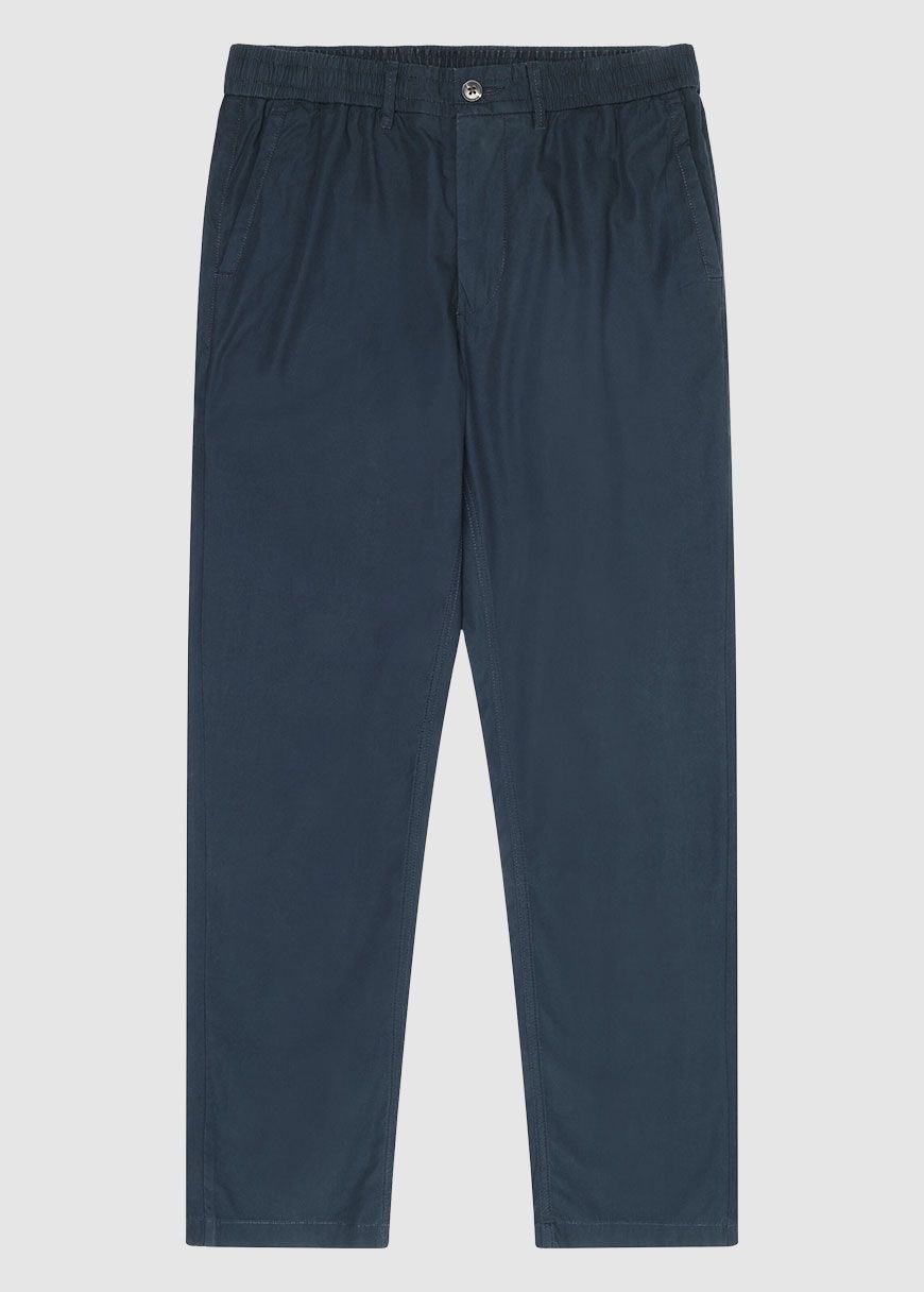 Tim Tapered Poplin Elastic Waist String Pants