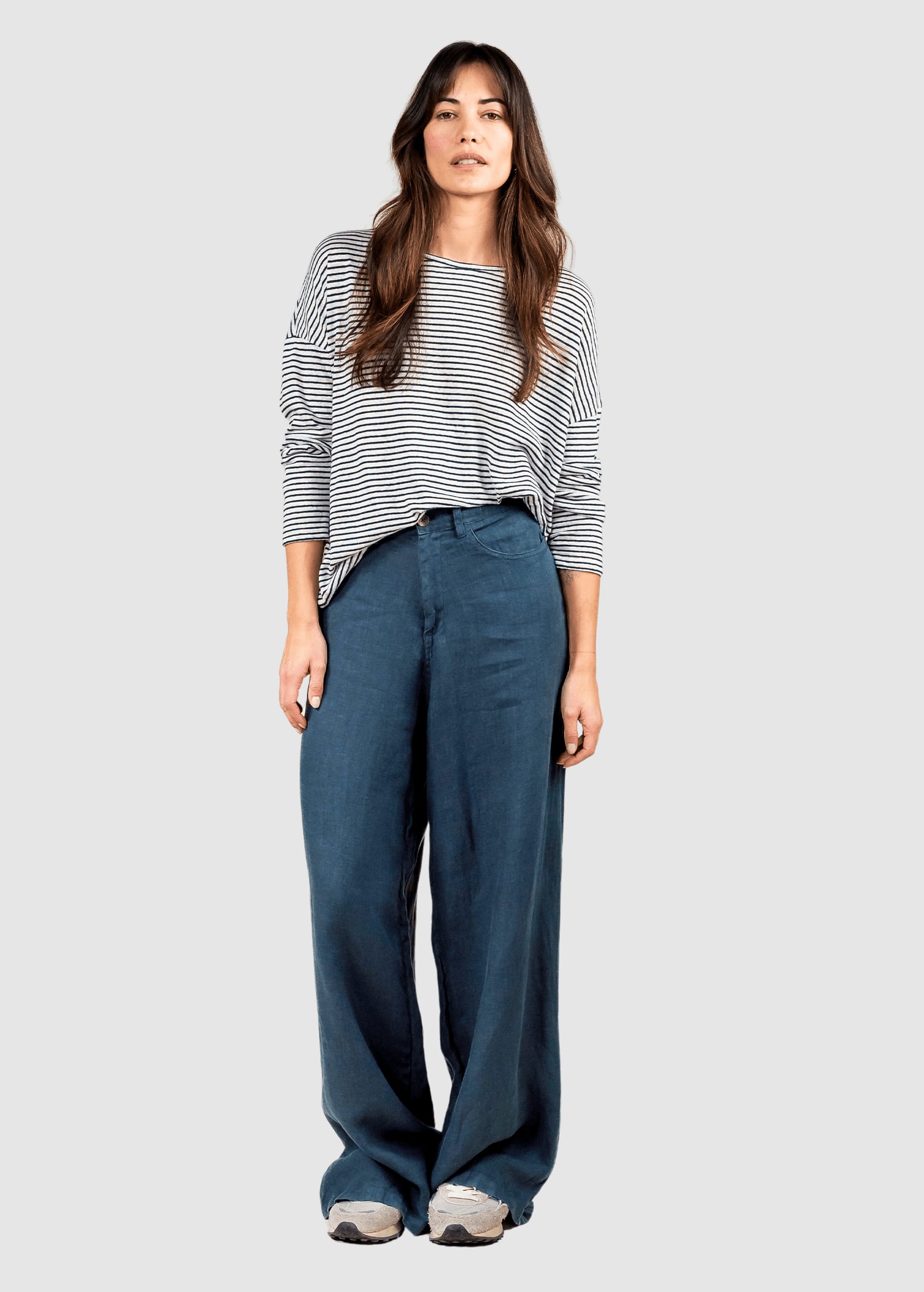 Loren Linen Pant Vintage Grey