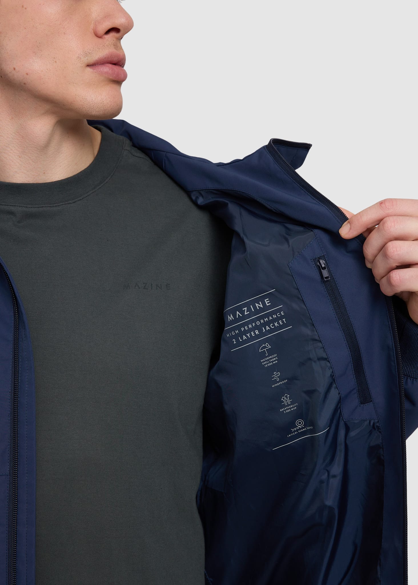 Rain Blouson Mood Blue Rain Blouson Mood Blue