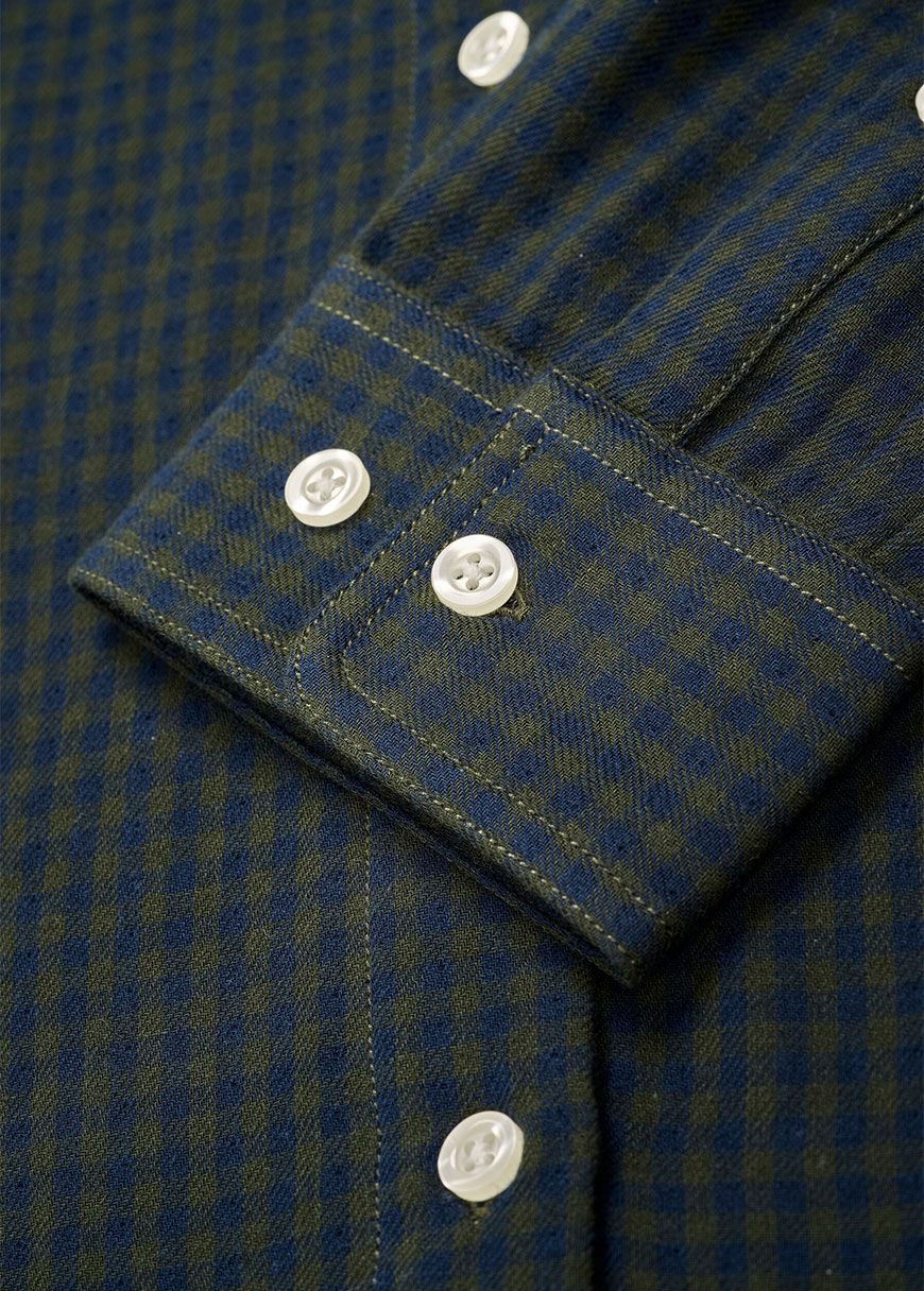 Regular Fit Double Layer Checkered Shirt