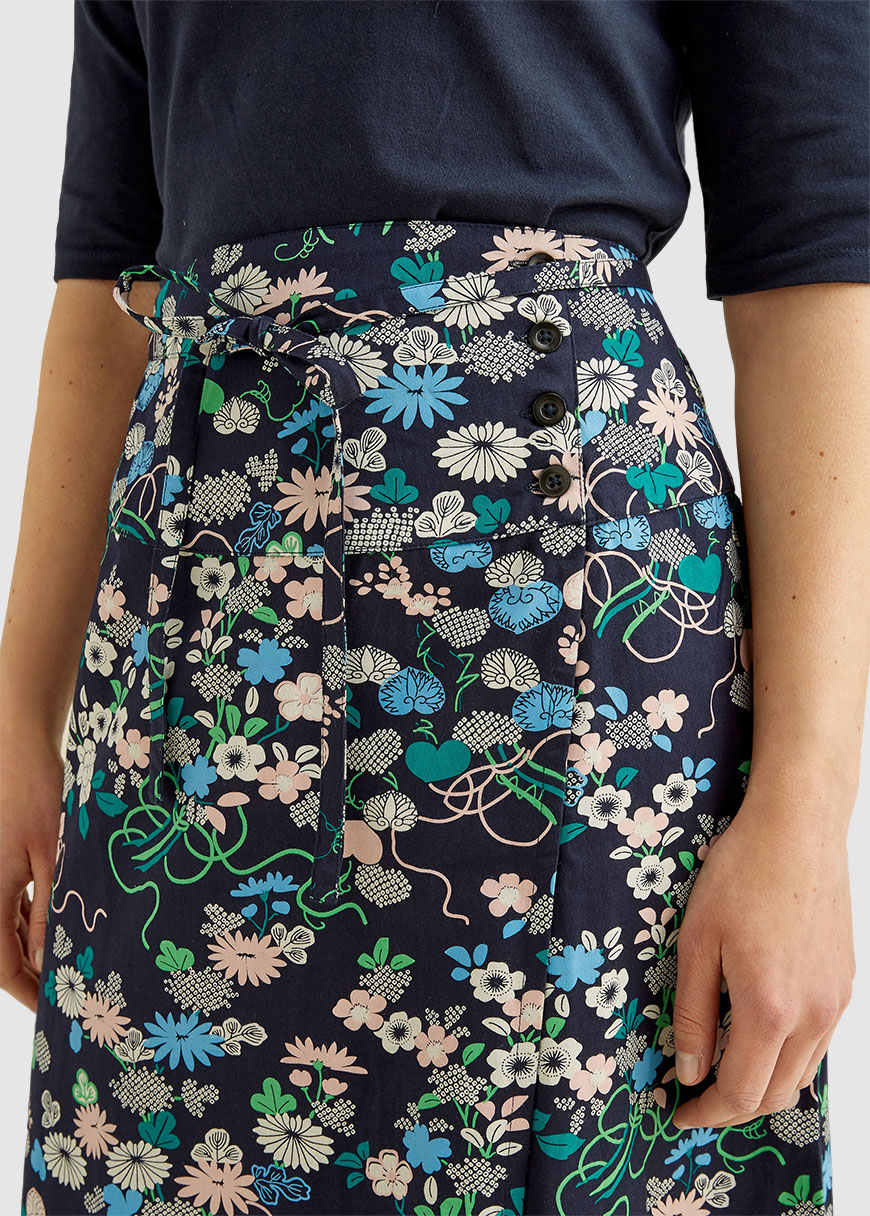 V&A Floral Print Skirt