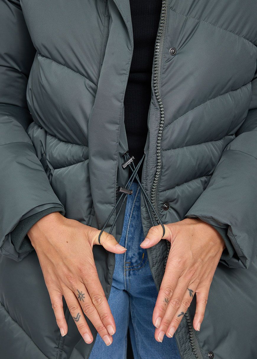 Waves Quilt Puffer Coat