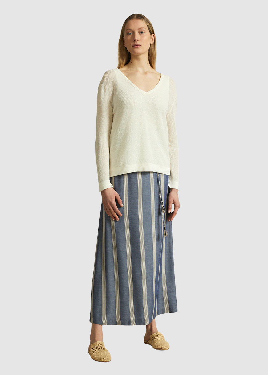 Pullover mit V-Ausschnitt Pullover mit V-Ausschnitt